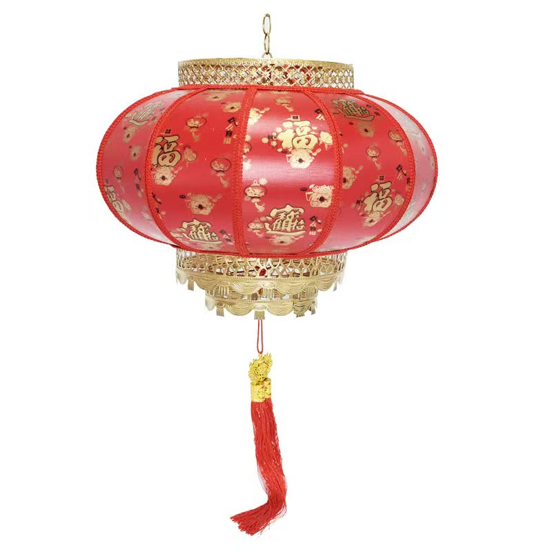 60羊皮灯笼圆形插电