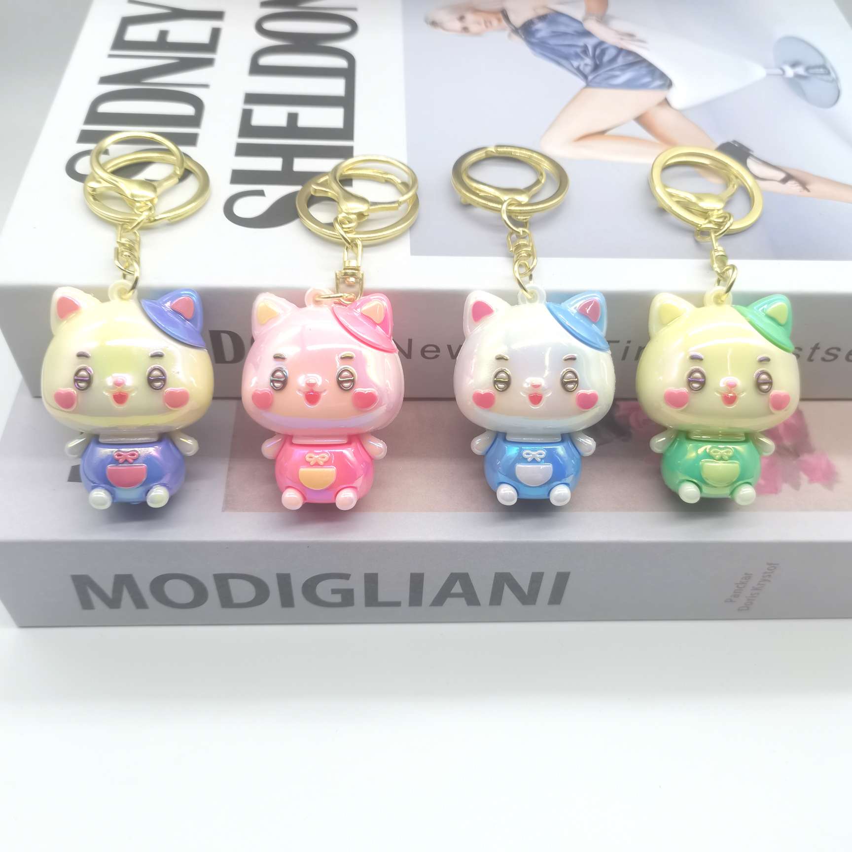 新款镀UV工艺品钥匙扣配饰 包包汽车礼品益智玩具钥匙扣公仔 创意钥匙扣配件