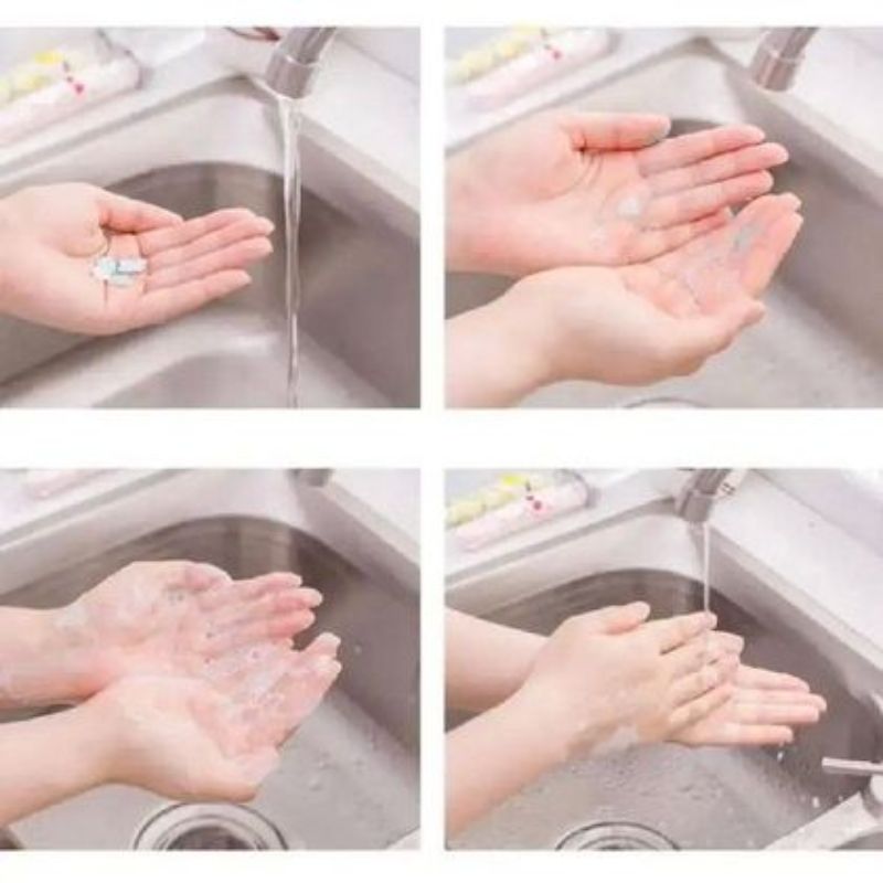 50/100/1000PCS Portable Disposable Paper Soap Travel Soap  1