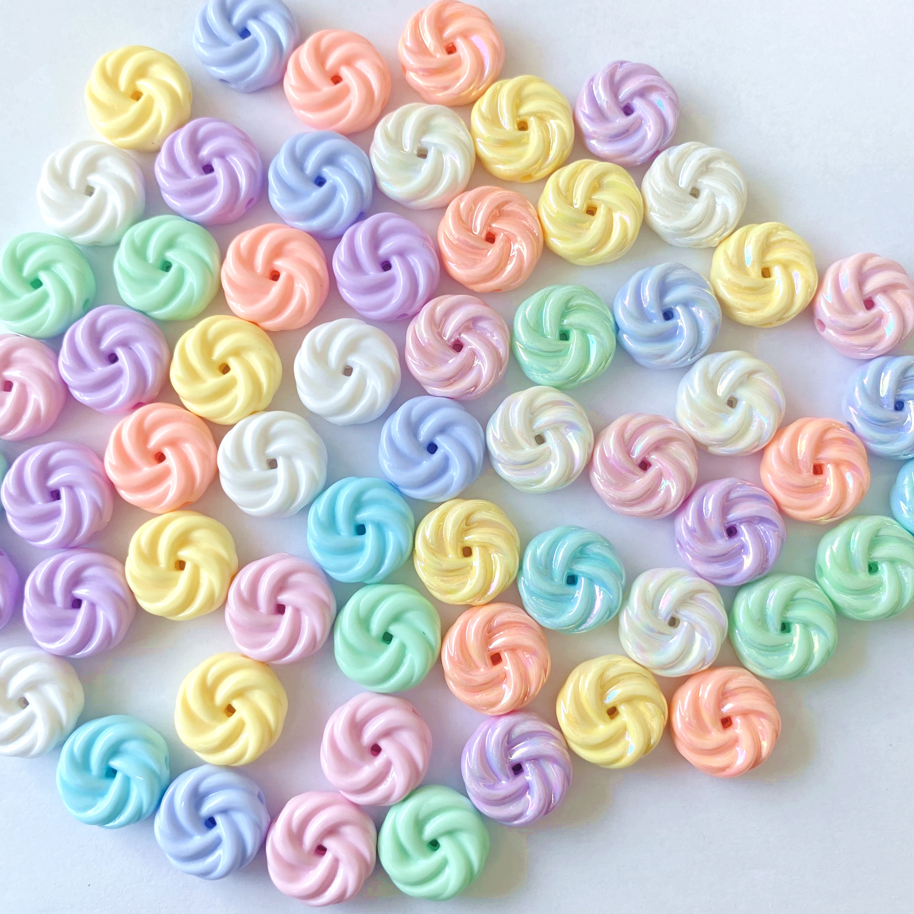 Acrylic solid color Summer fantasy ab Cookies diy./ Raw materials for making bracelet pendants, keychains, mobile phone pendants, accessories and accessories details Picture