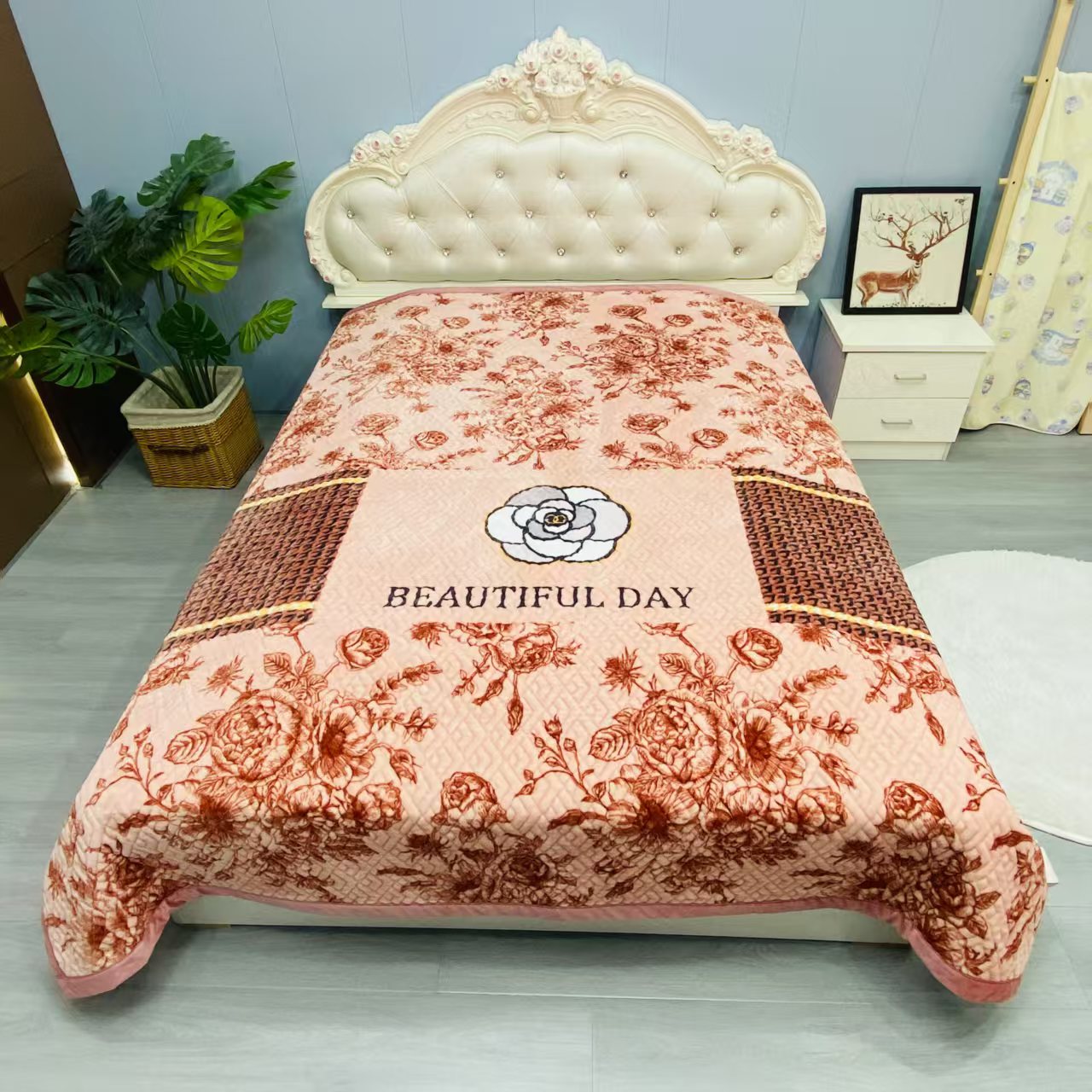 加厚保暖绒毯 家纺毛毯 柔软舒适床上用品 四季适用详情14