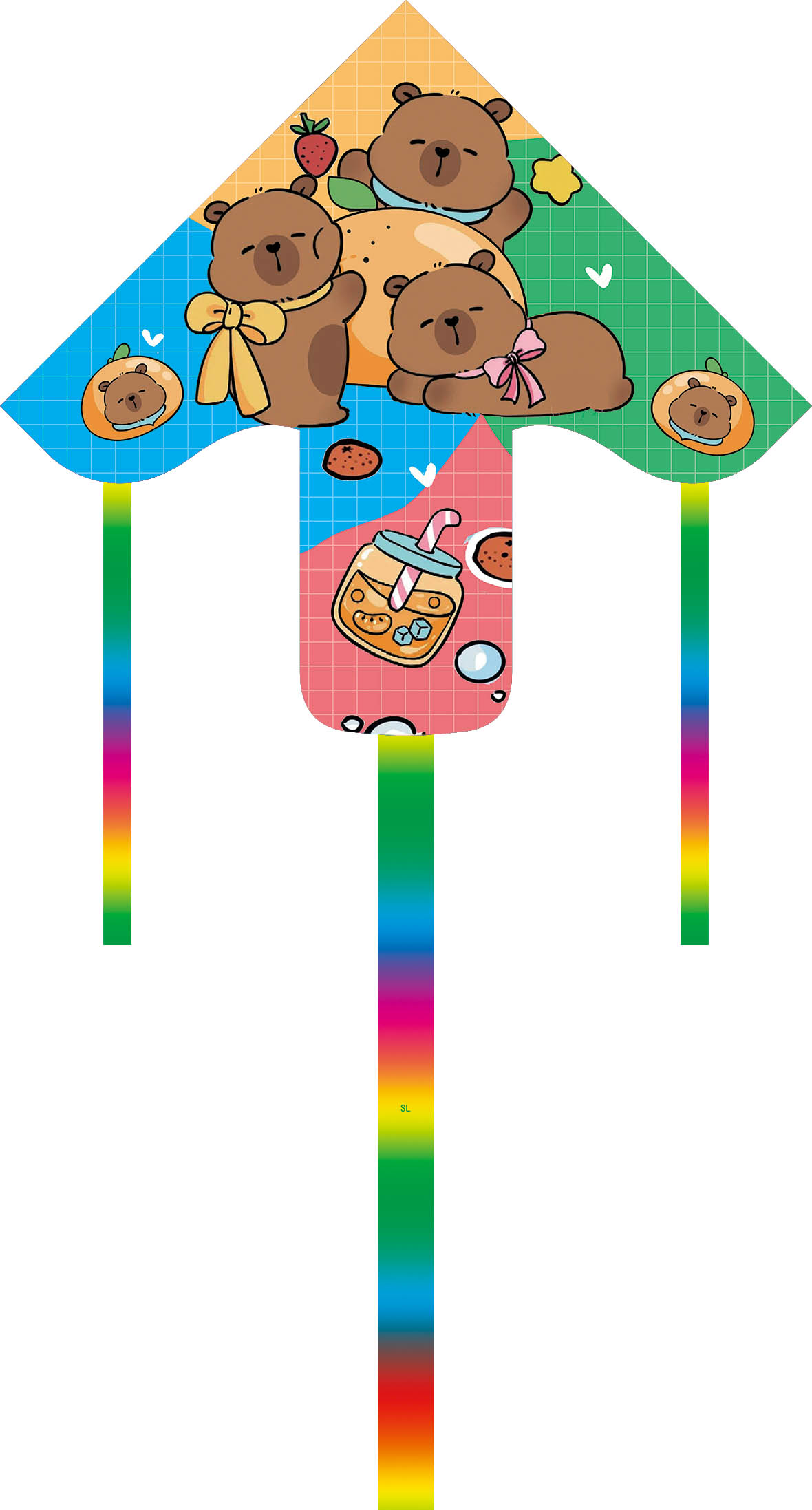 50cm children holding dynamic kites, folk handicrafts, gift kites, children's kites, outdoor parent-child interaction Specification image