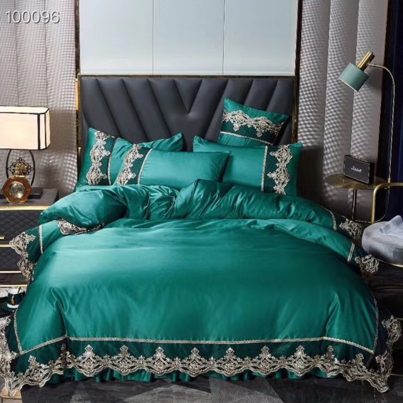 厂家直销双面水洗真丝床裙四件套系列批发