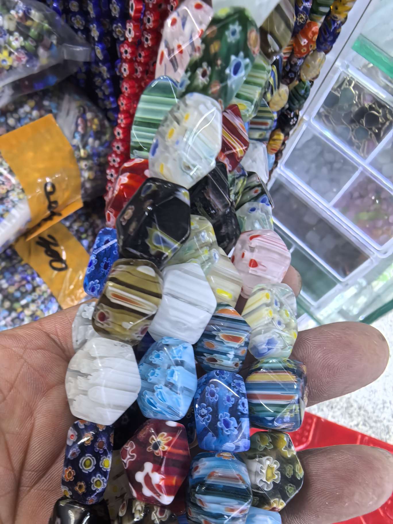 千花琉璃12x16不定形DIY饰品配件手串项链配饰 厂家直销详情图3