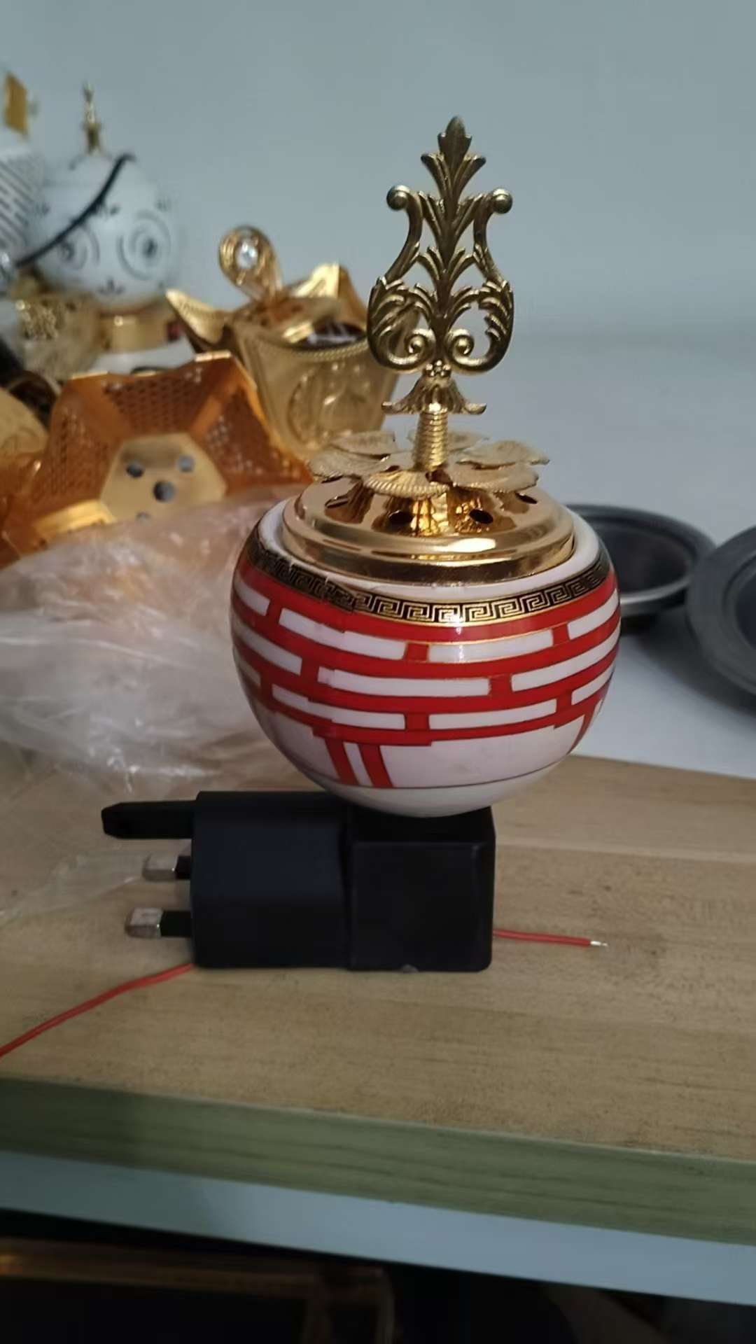 热销新品三插头陶瓷伴手礼益智玩具钥匙扣拉布布