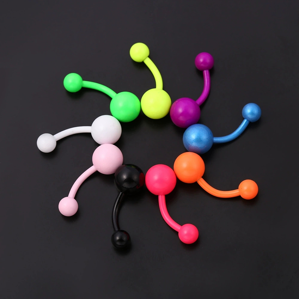 欧美热销专供眉钉人体穿刺饰品时尚潮流朋克风圆球单钻眉钉饰品产品图