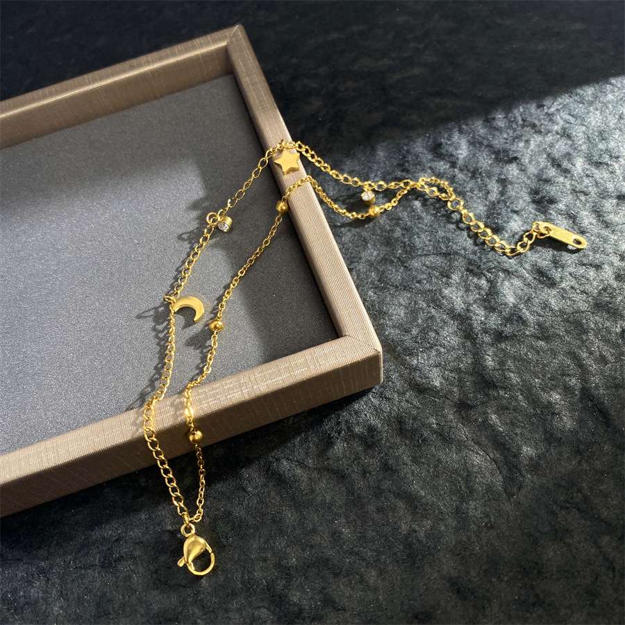 Titanium steel Bodhi sky bead pendant jewelry, American clothing style necklace, jade broken bead design, trendy pendant, titanium steel Dream Fini titanium steel jewelry Specification image