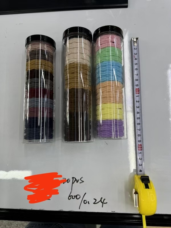 弹力强，韩色彩斑斓七彩色简约筒装头饰女士拼接简约时尚发饰女士拼接韩版头饰女士拼接韩版儿童饰品韩国头饰女士拼接韩版