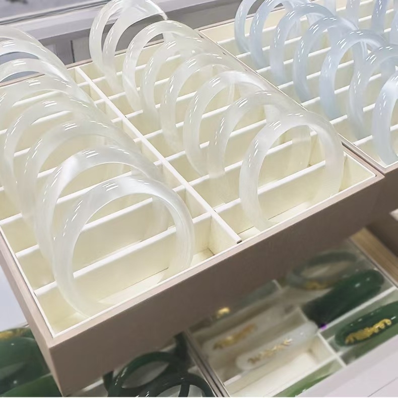 9mm猫眼石手镯透明高级感香芋色香槟粉色金店旅游景点手饰品批发 产品图