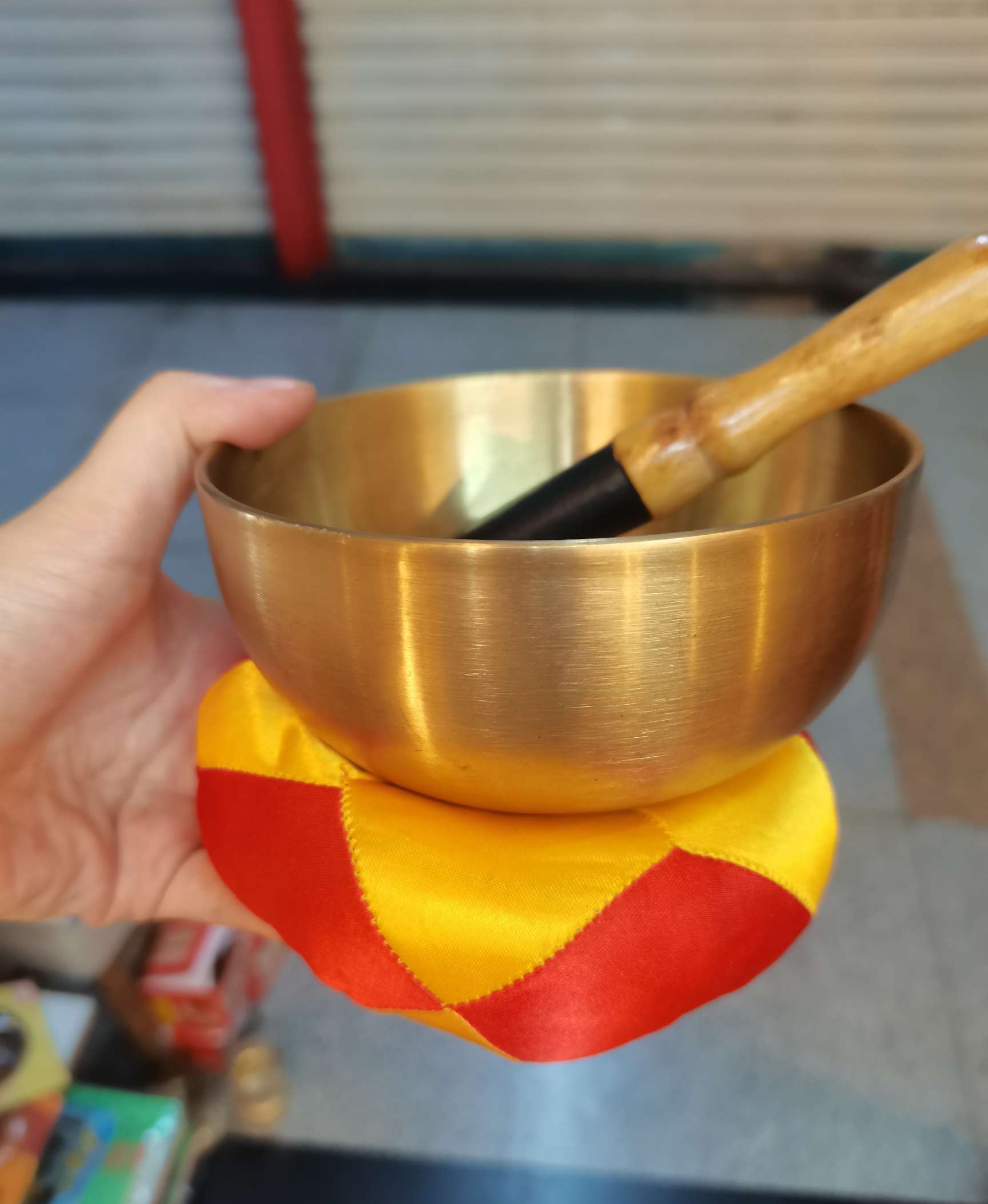 Japanese-style copper kyoin bowl craft with a smooth surface