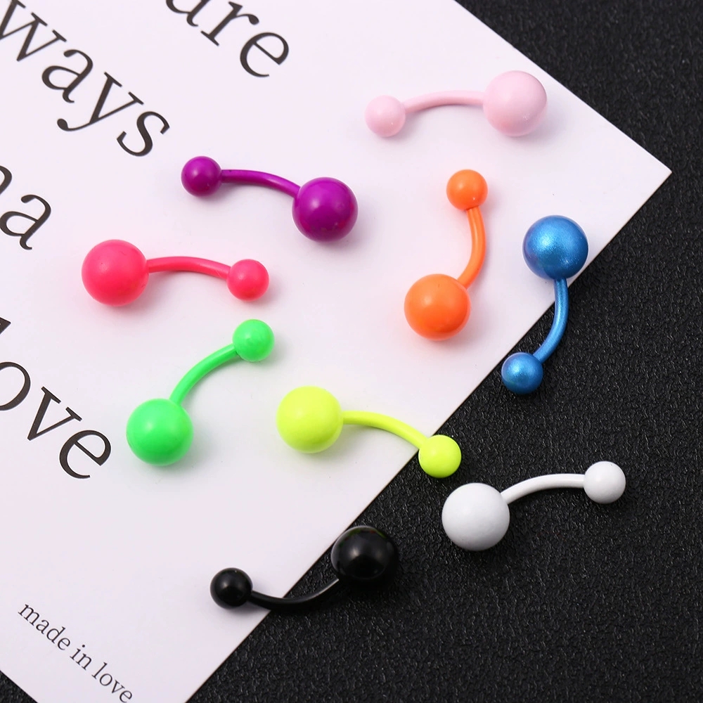 欧美热销专供眉钉人体穿刺饰品时尚潮流朋克风圆球单钻眉钉饰品细节图