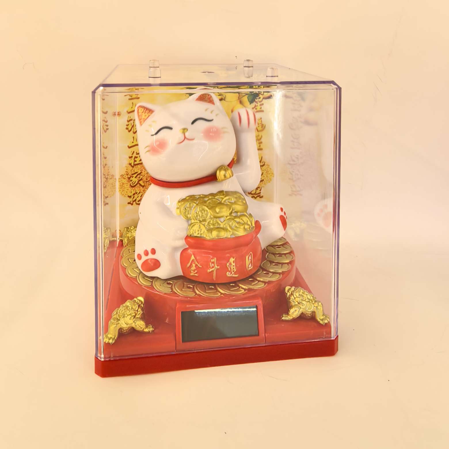 创意礼品招财猫太阳能玩具摆件工艺品招财猫配件招财猫招财猫