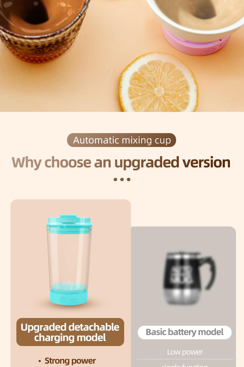 多功能磁力搅拌杯自动搅拌杯一键搅拌咖啡奶粉摇摇杯咖啡杯详情4