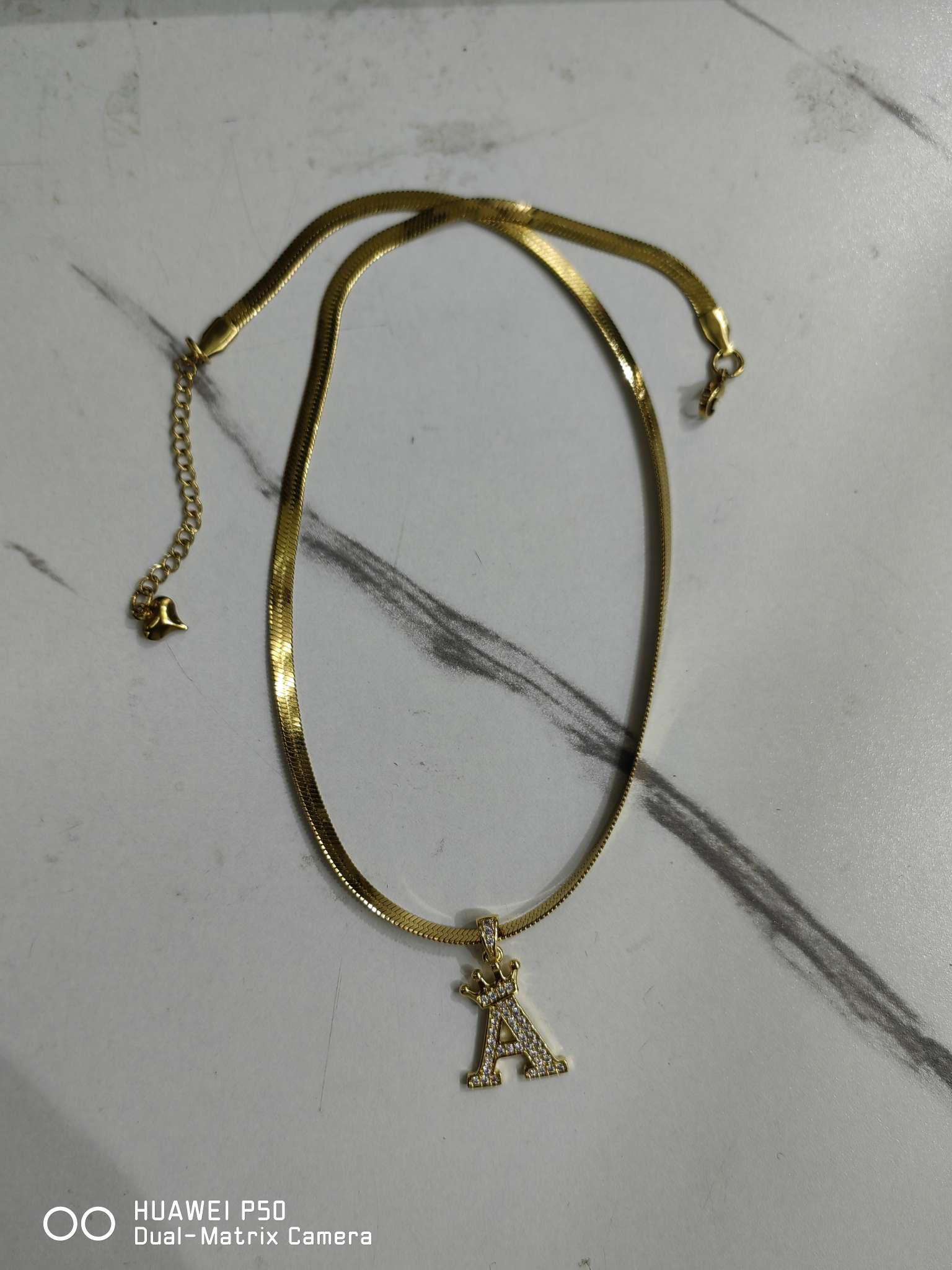 字母休闲女度假风设计高级轻奢不锈钢项链2025产品图