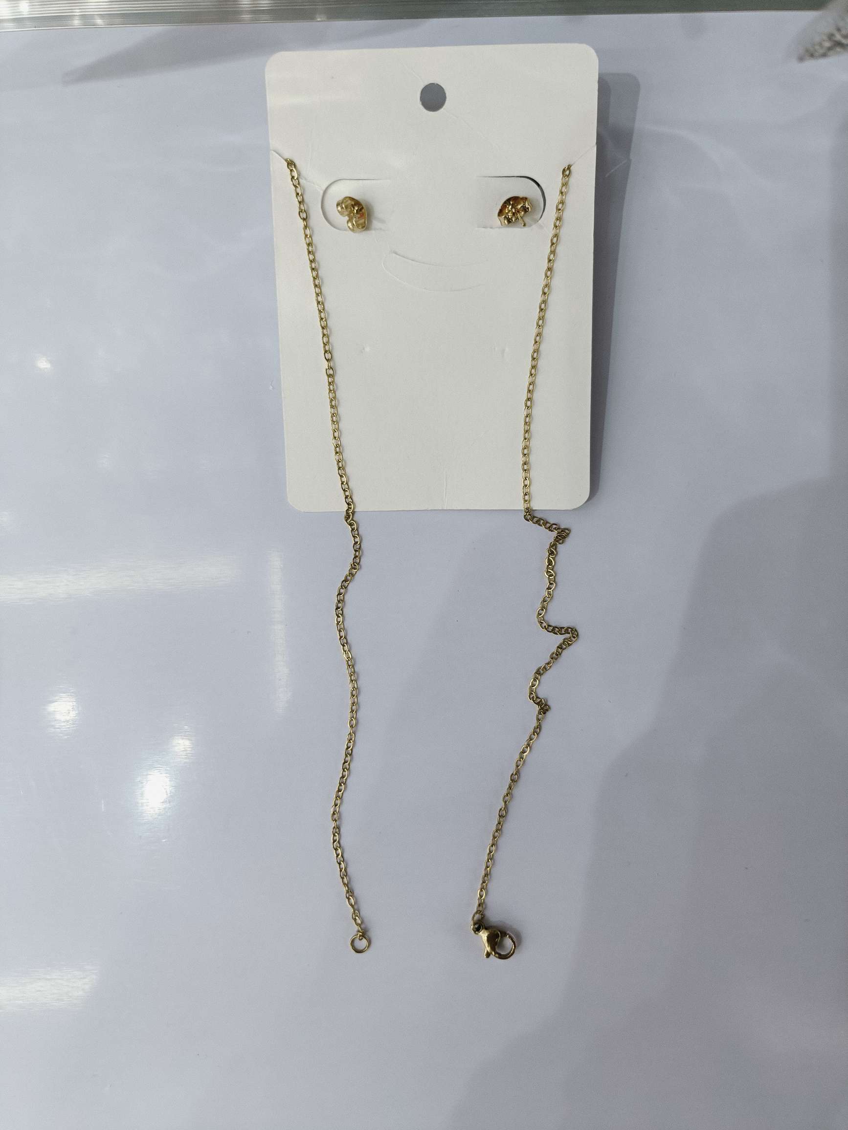 钛钢首饰套装不锈钢饰品项链耳环跨境外贸英文字母不掉色耳钉吊坠项链钛金项链