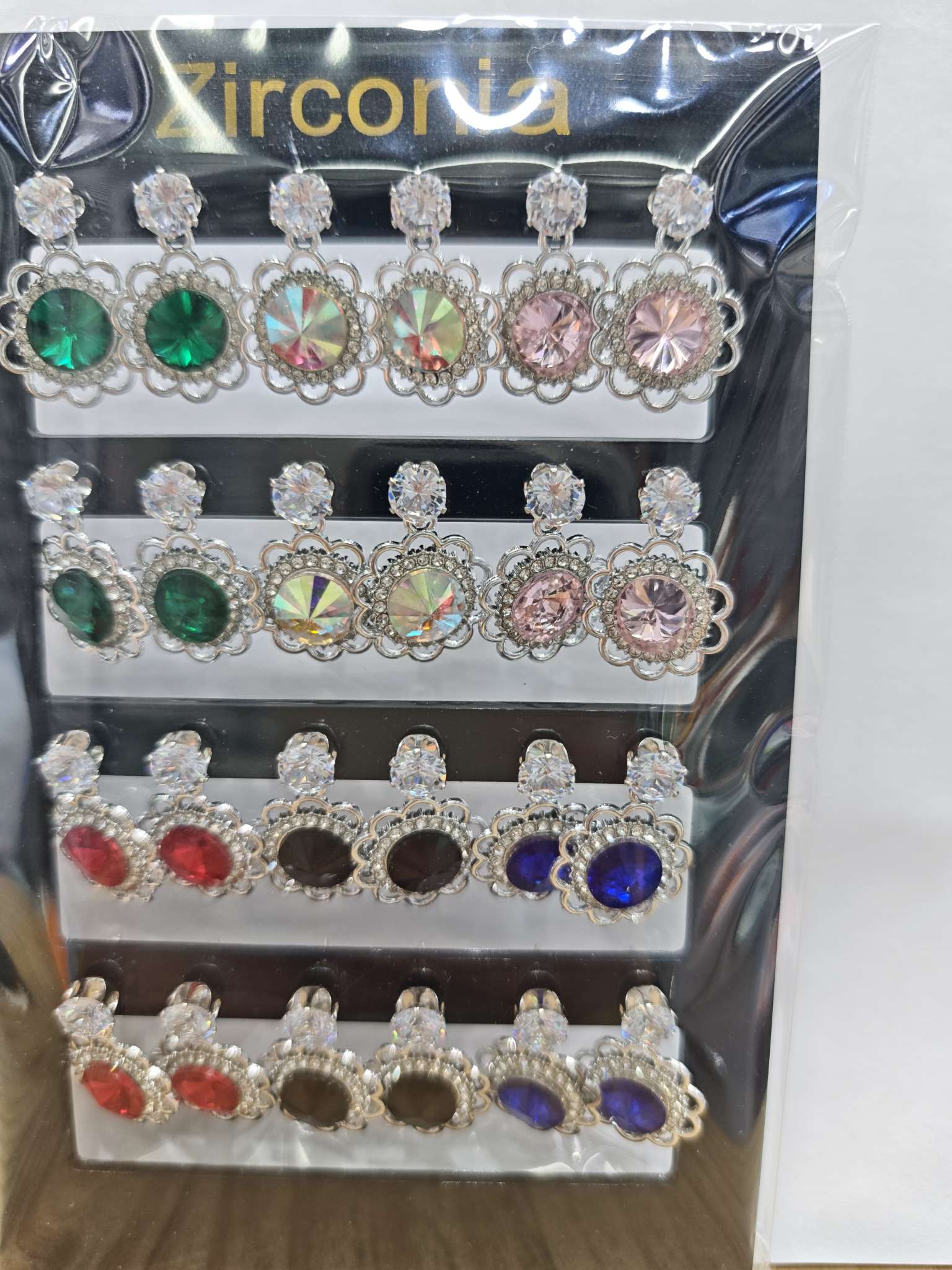 水钻耳钉亚克力耳饰精致耳针甜美风小巧饰品百搭女生耳钉