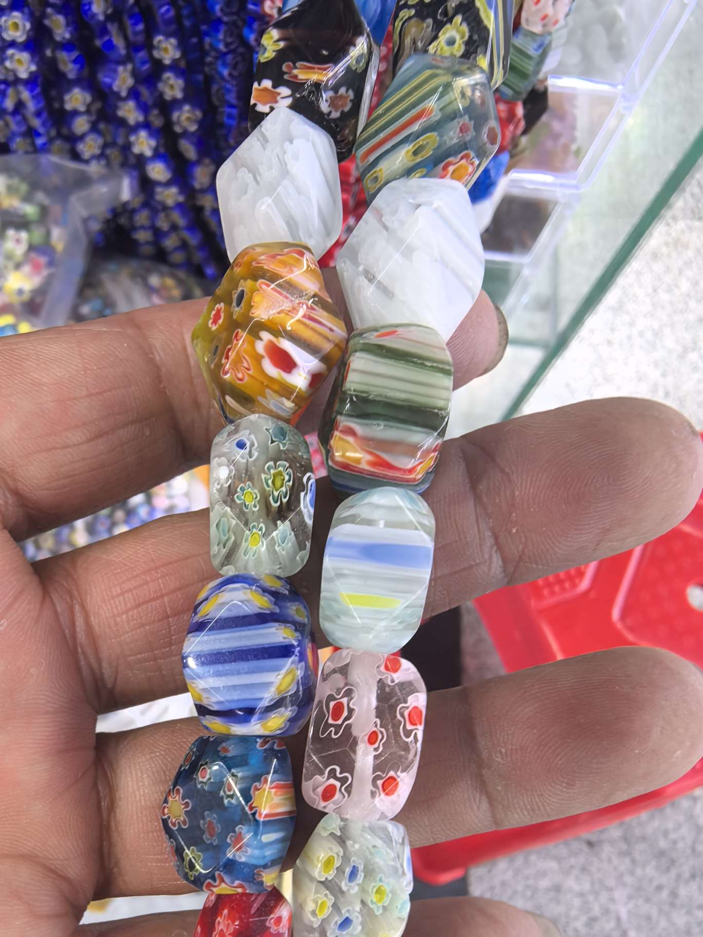 千花琉璃12x16不定形DIY饰品配件手串项链配饰 厂家直销详情图2