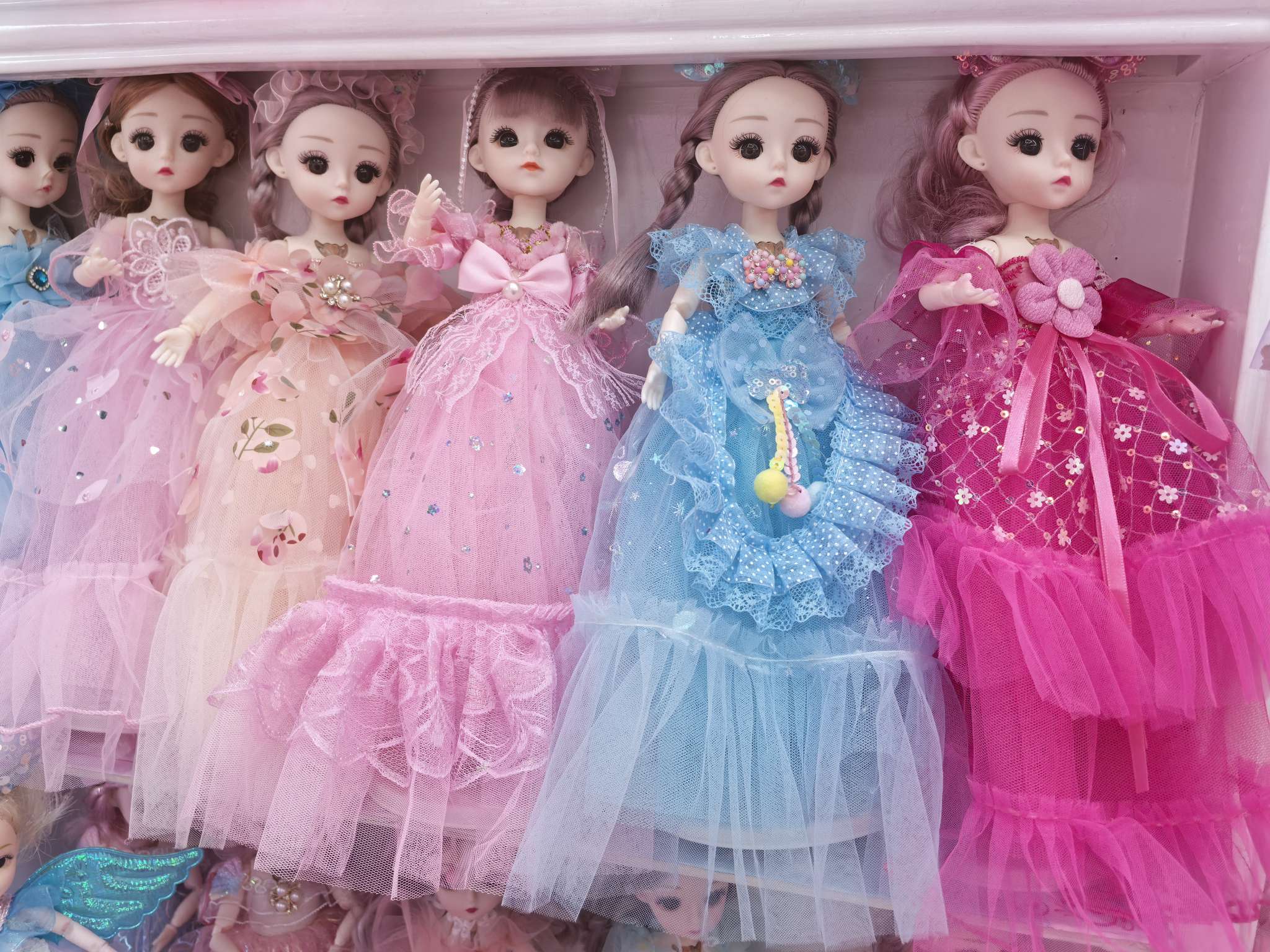 艾妮娃娃，电动娃娃膏娃娃玩具洋娃娃公仔 儿童创意手工涂色玩具 娃娃及配件图