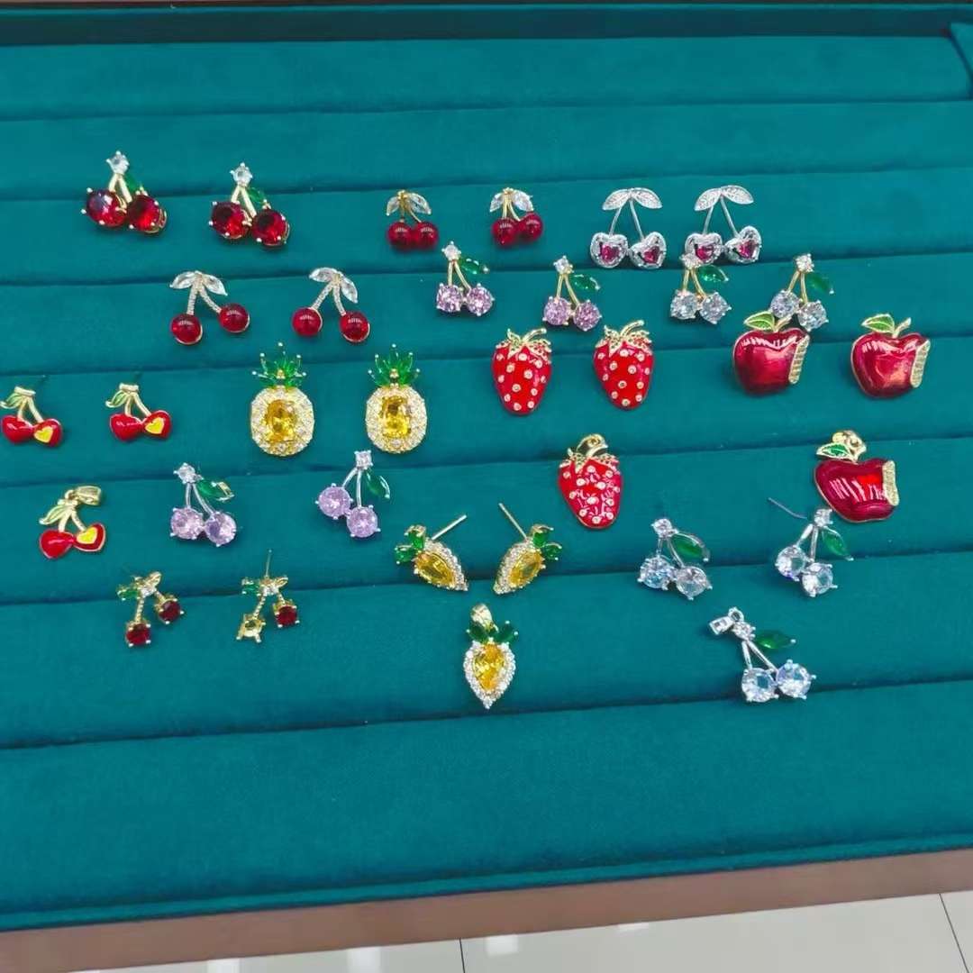 项链女款时尚樱桃吊坠