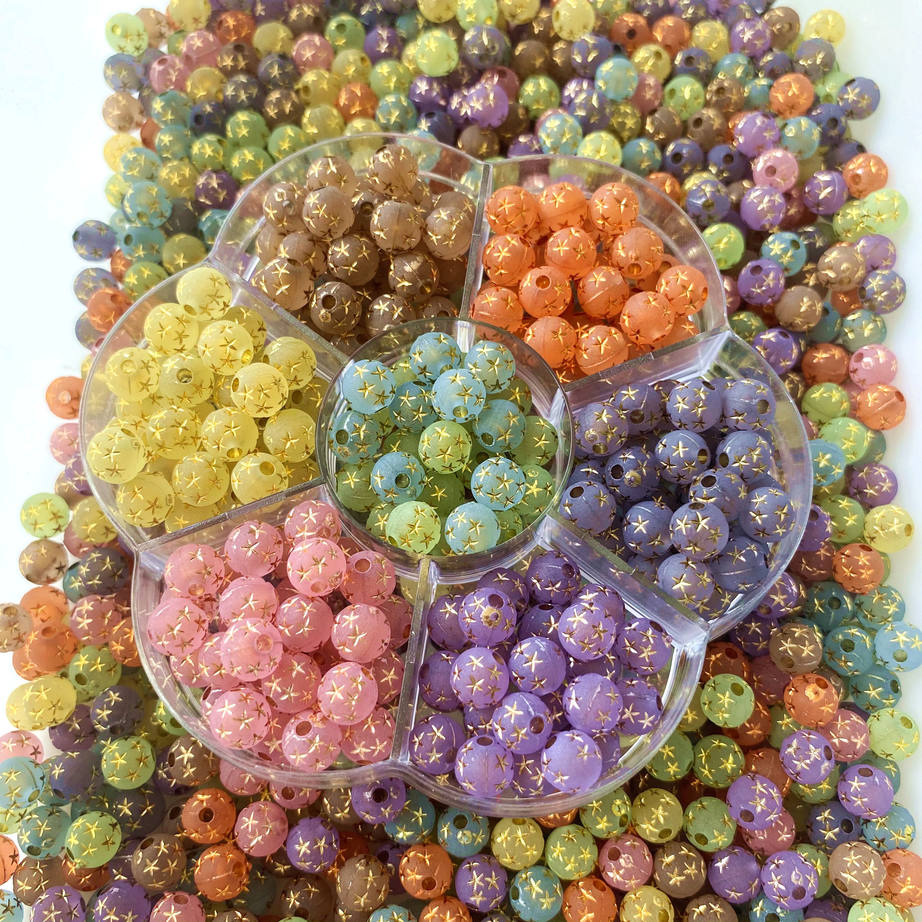Yak Frosted Star Beads diy/ Bracelet Pendant, Keychain, Mobile phone pendant. Raw materials for making jewelry accessories Application Scenario