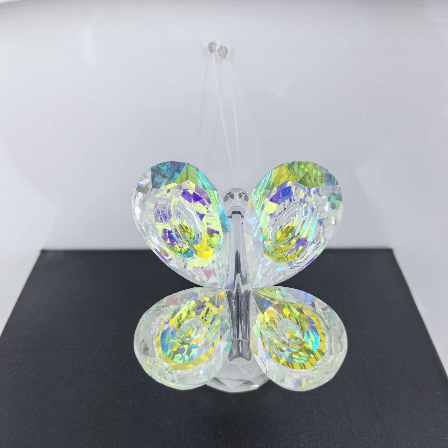 水晶工艺品摆件镀彩水晶蝴蝶礼品装饰创意家居桌面摆设产品图