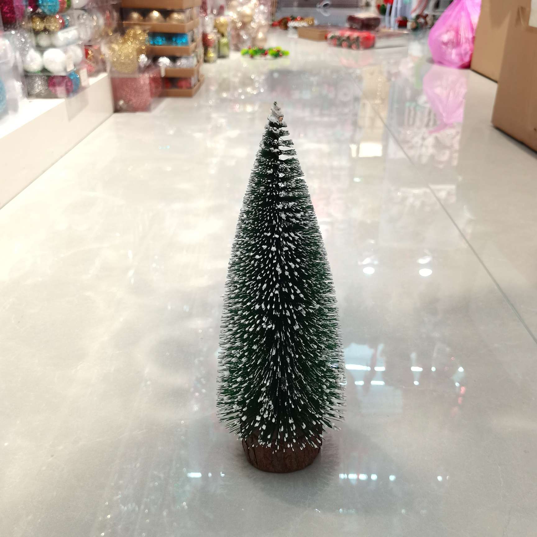 迷你圣诞树小号带灯圣诞树彩灯暖灯圣诞节用品圣诞节摆件圣诞树塑料木头圣诞装饰品圣诞圣诞藤条产品图