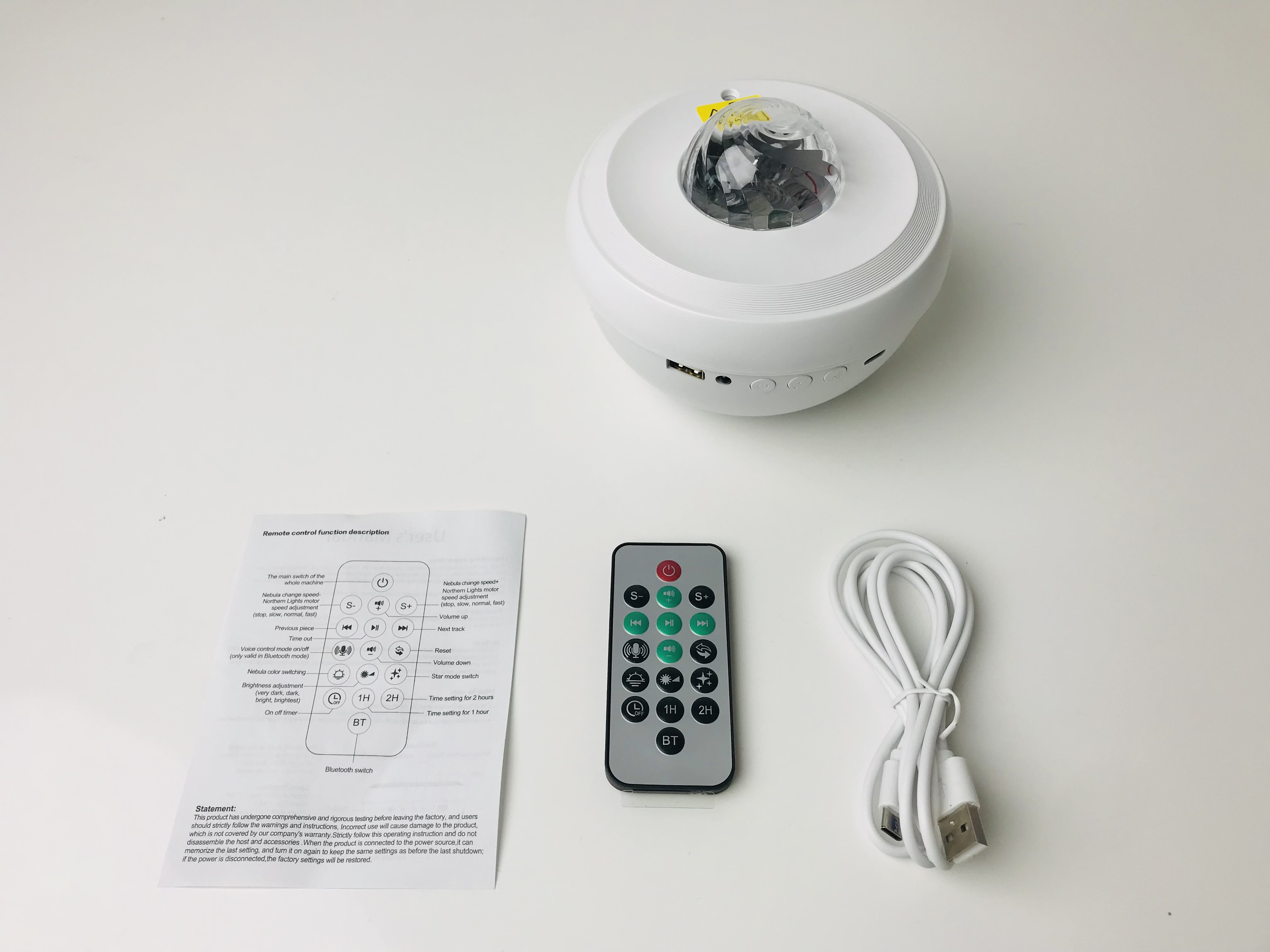 Cross-border new vortex Bluetooth small bowl light, aurora starry sky projection light, bedroom birthday party gift, laser starry sky night light, Bluetooth speaker, USB water ripple galaxy light, RGBW mixed-color stage atmosphere light Application Scenario