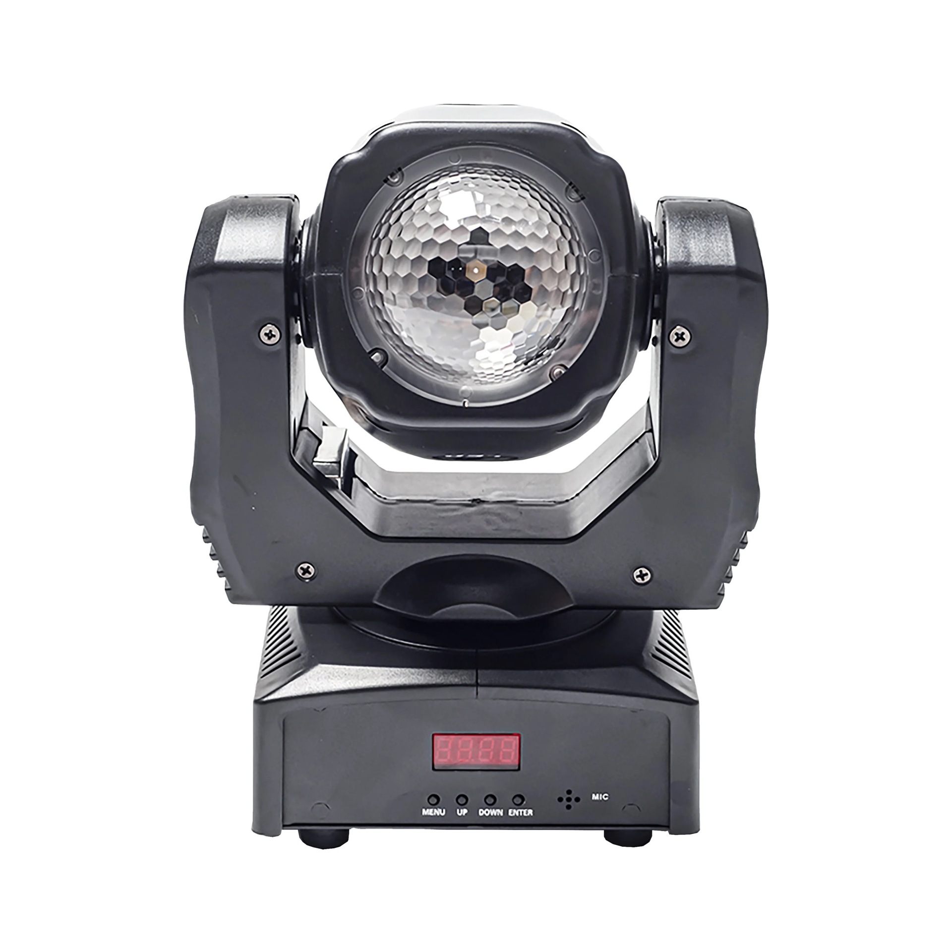 Kaleidoscope magic ball light, mini KTV private room, seven-color laser light, bar lounge voice-controlled rotating stage light, high-brightness light beam moving head light factory wholesale Specification drawing