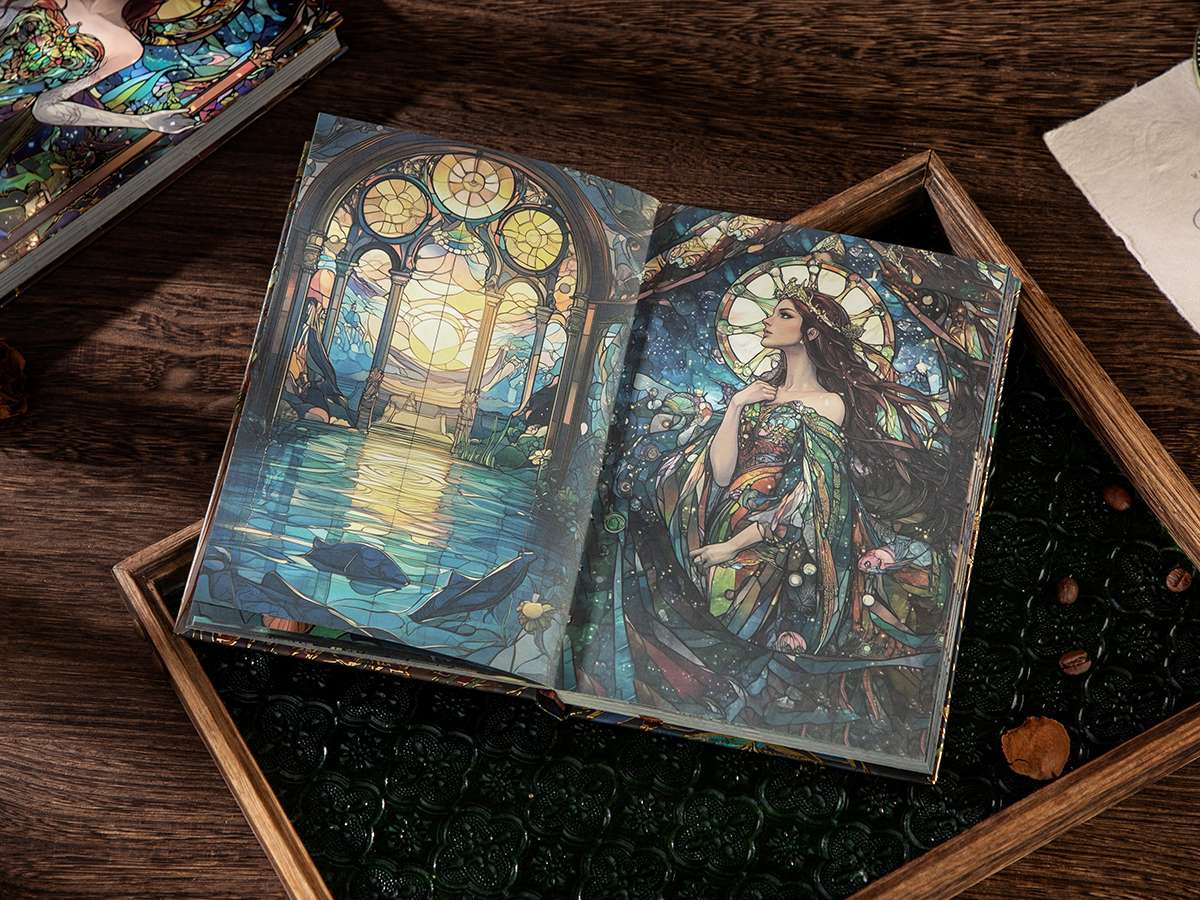 新虹文具办公文化学习文具纸品本册笔记本记事本 木可亚特女王手帐本封面采用鎏金浮雕工艺