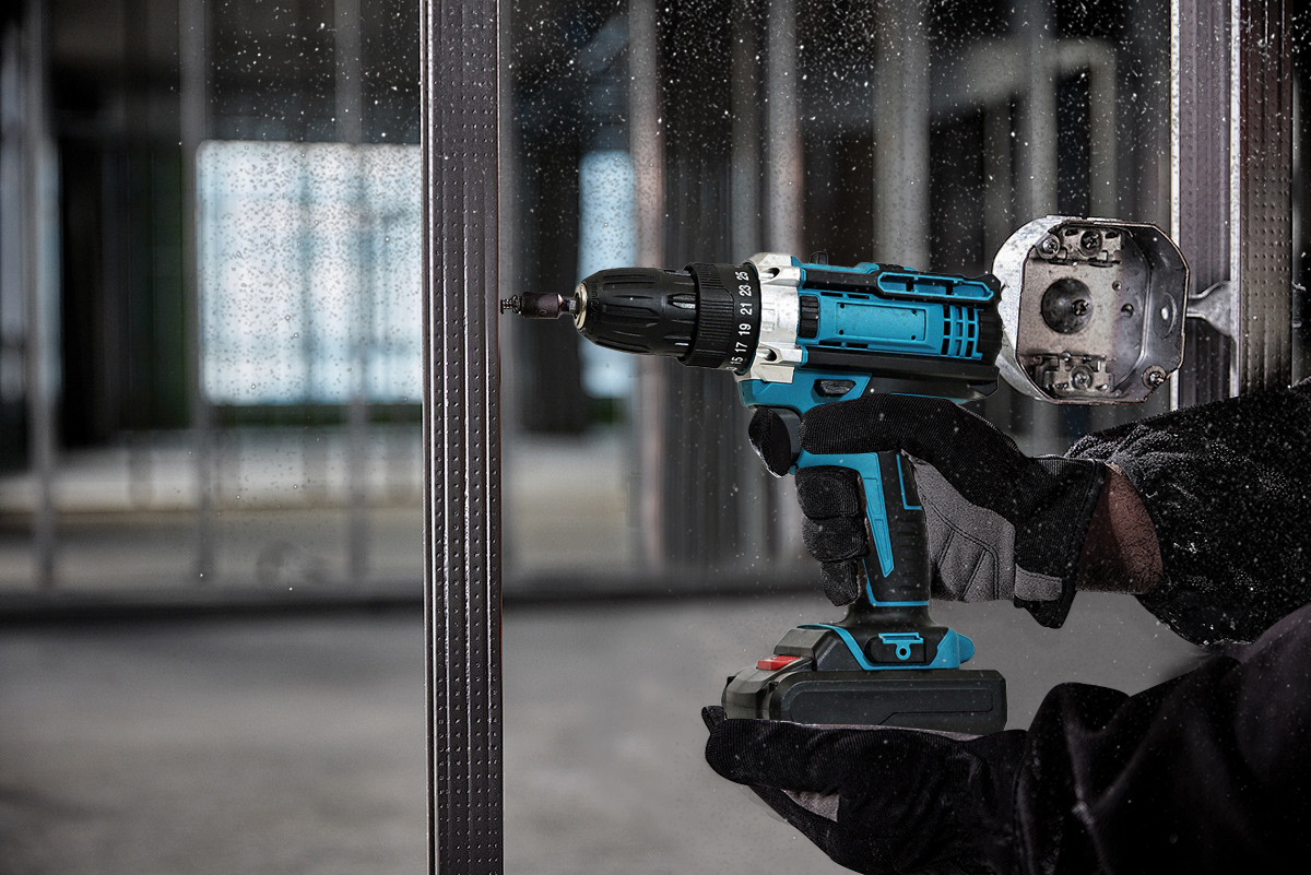 套装充电钻21v跨境多功能锂电钻套装外贸充电式手电钻家用冲击钻工具批发详情3