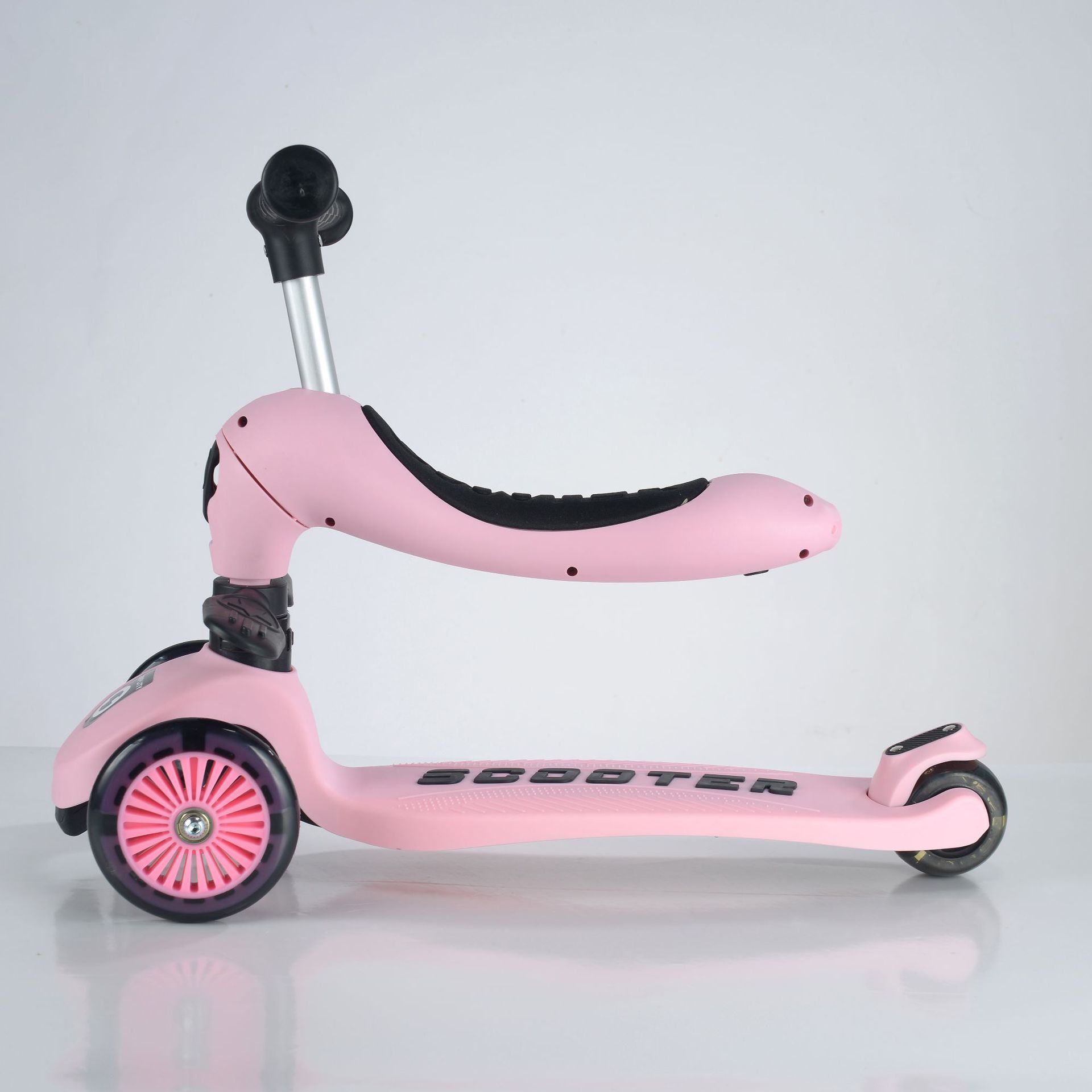 Folding three-in-one baby sliding scooter 1-3-6-12 years old can be ridden by children
