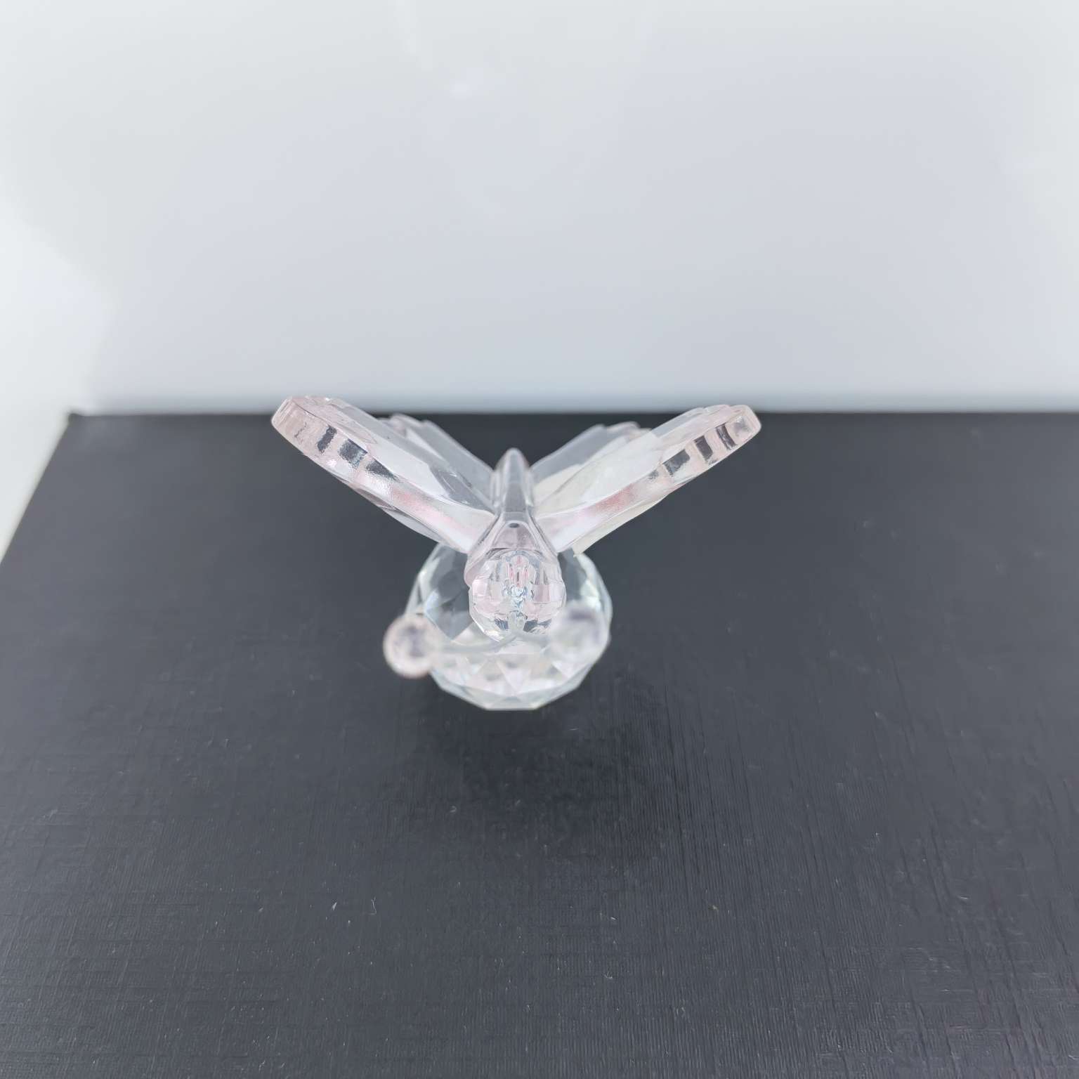 水晶工艺品粉色水晶蝴蝶摆件礼品家居装饰创意桌面摆件细节图