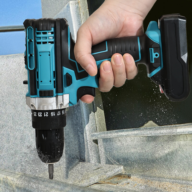 套装充电钻21v跨境多功能锂电钻套装外贸充电式手电钻家用冲击钻工具批发详情4