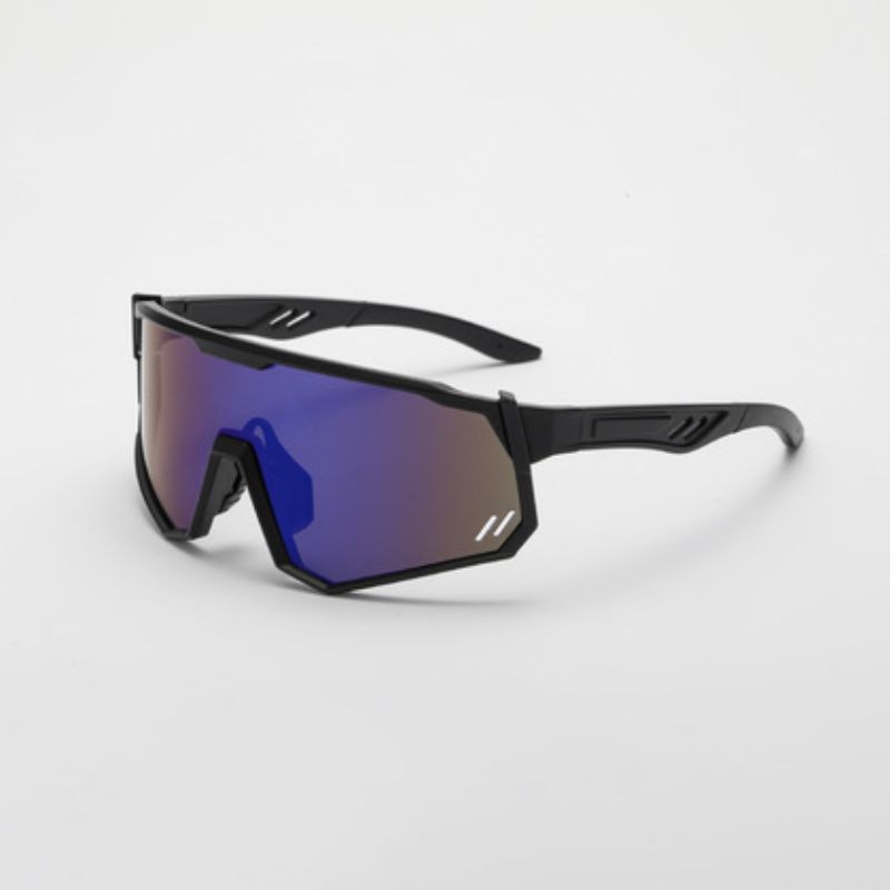 男女新款户外骑行太阳镜自行车防风墨镜水银镜片遮阳运动太阳眼镜 1图