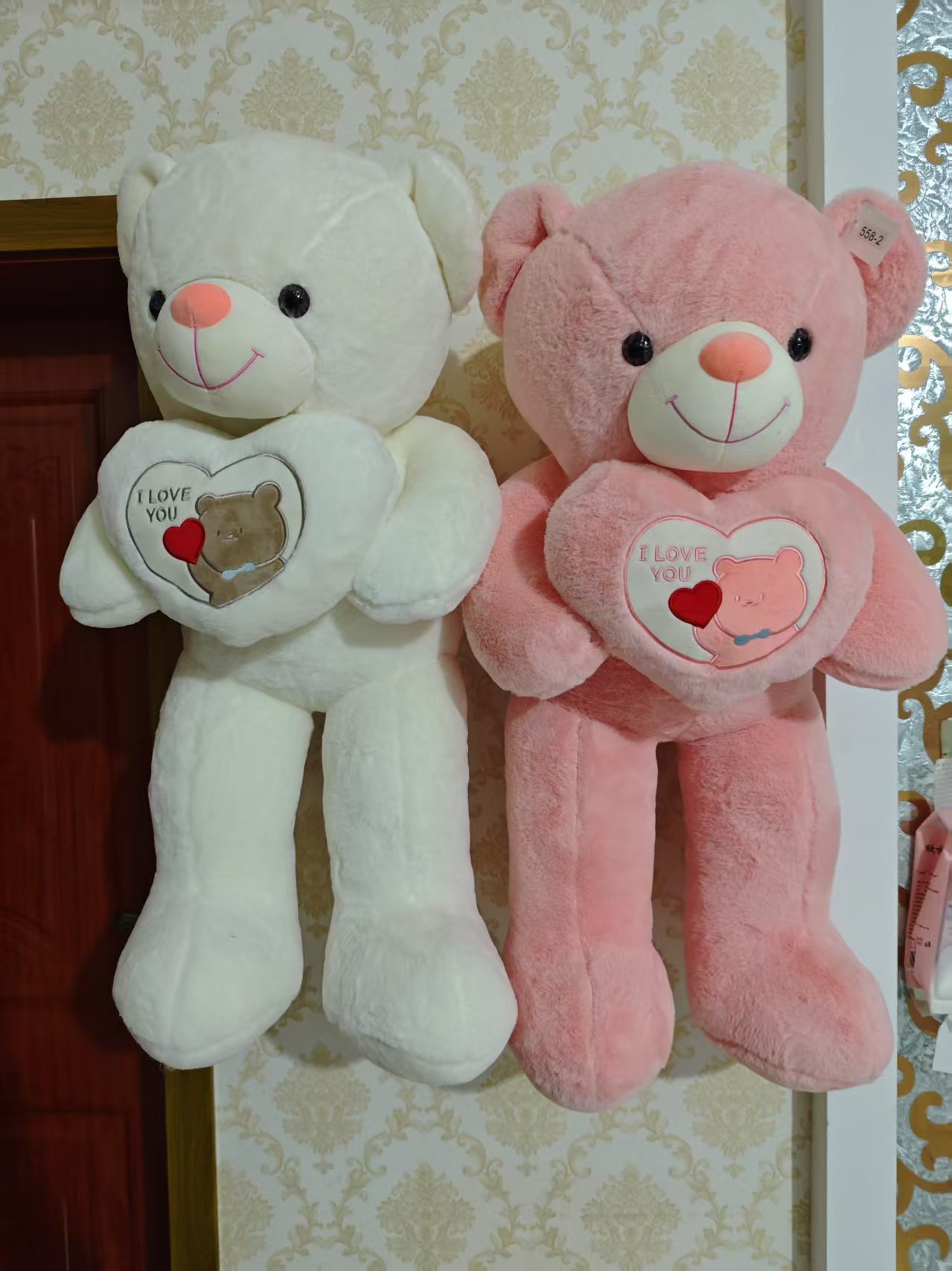 情人节抱心熊玩偶