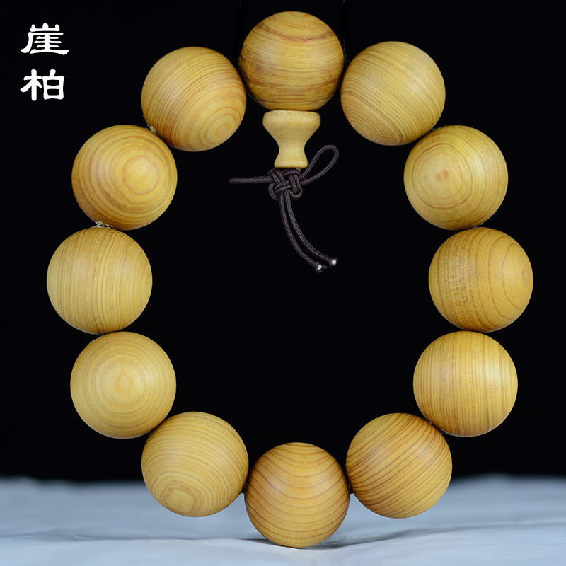 人造仿檀木血檀黄花梨木头手串白紫黄水晶貔貅手链10-12mm玻璃手串男黑曜石1211