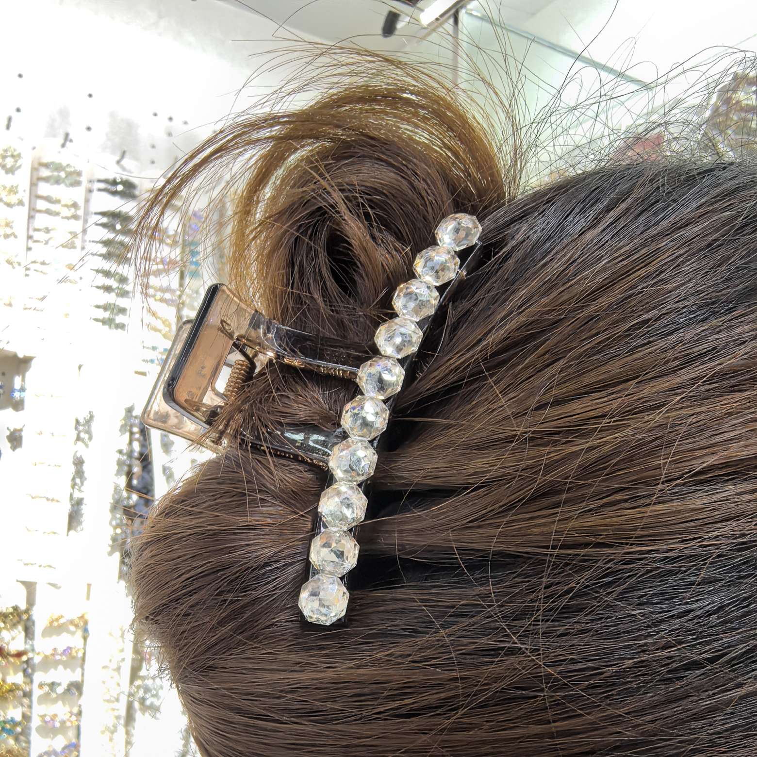 亚克力儿童发饰抓夹 时尚头饰发夹 精致饰品女孩发夹简约造型