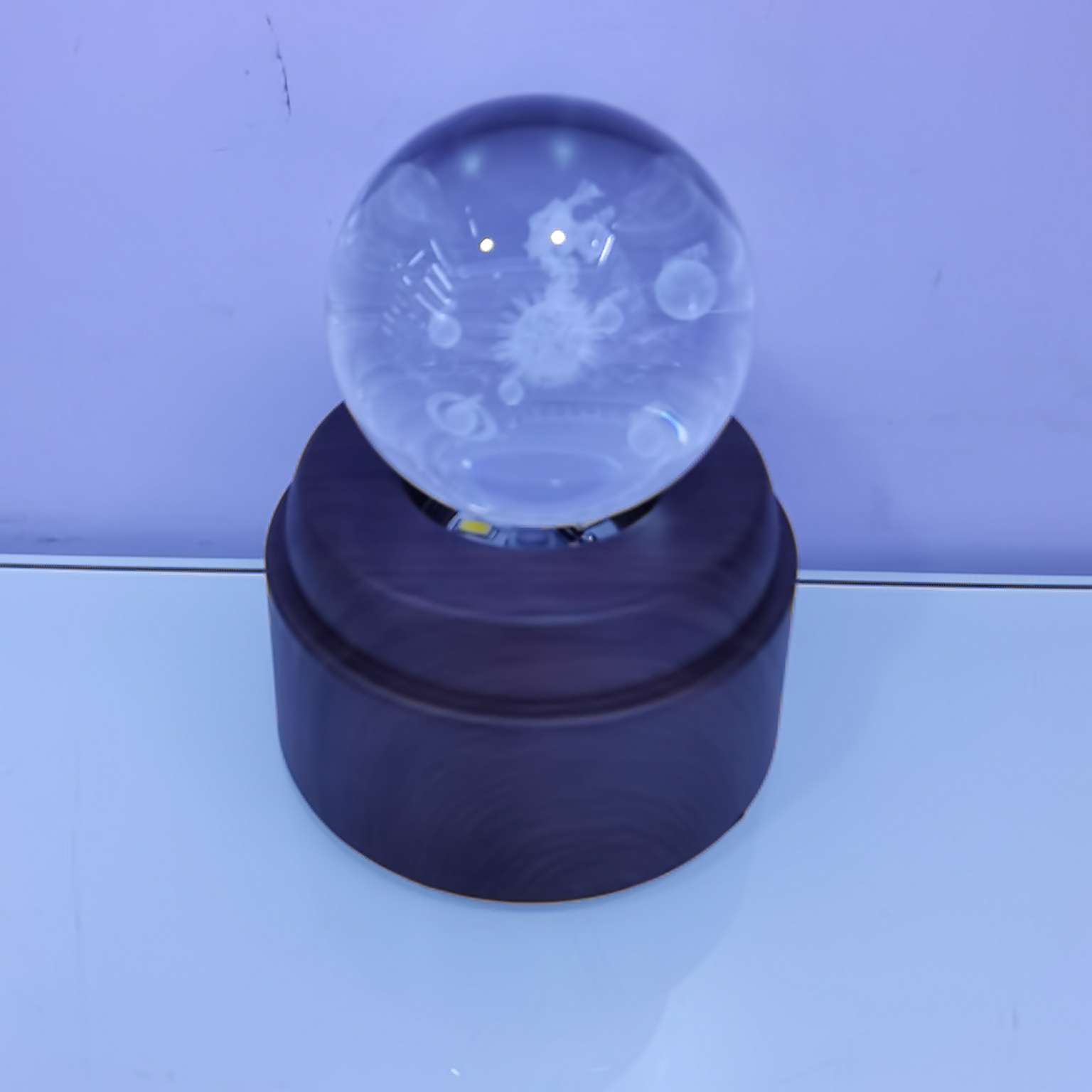 水晶球小夜灯、圆形球灯、扁形球、触摸球黑底、金色底小夜灯，工艺品详情图19