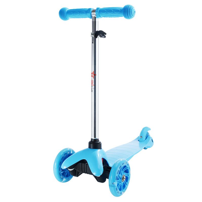 Children aged 2 to 6 years old, single-pedal trolley toy, three-wheeled portable beginner children's scooter