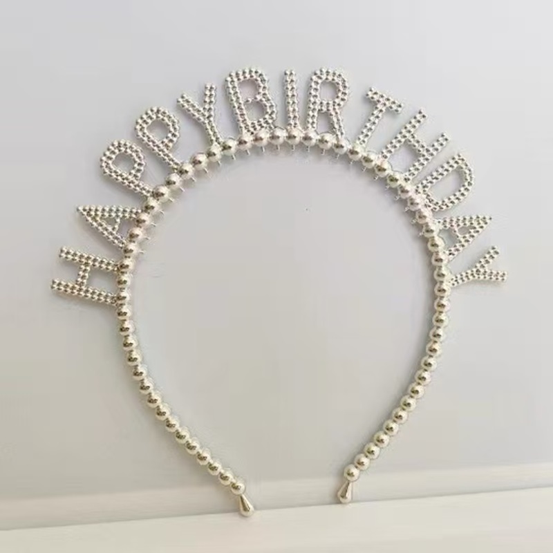 Happybiethday hair band accessory cake decoration Happy Birthday Letter Party Headwear Birthday Headband Happybiethday hair band accessory cake Decoration Happy Birthday Specification image