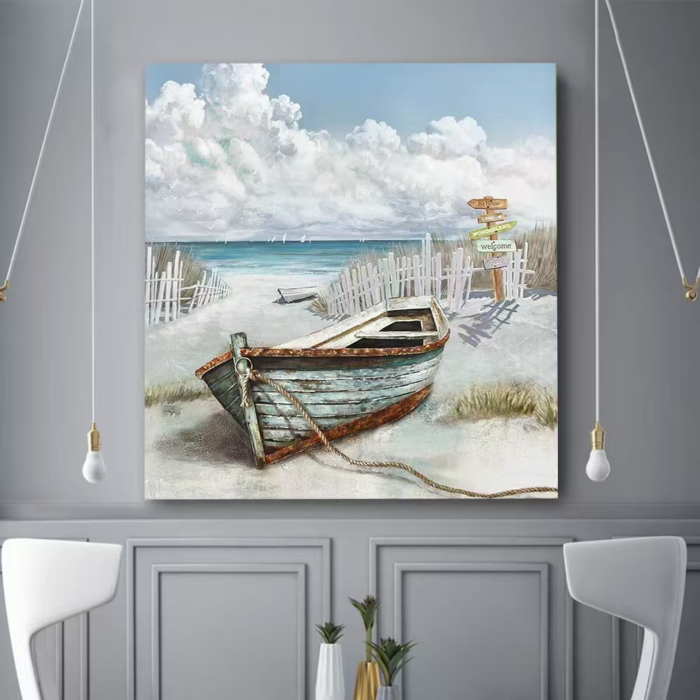 Jiusheng's new flower frameless paintings, modern decorative paintings, abstract art oil paintings, abstract art decorative paintings, sofa background wall decorative paintings, living room and dining room oil paintings, hotel and other factory matching paintings, foreign trade supply sources details Picture