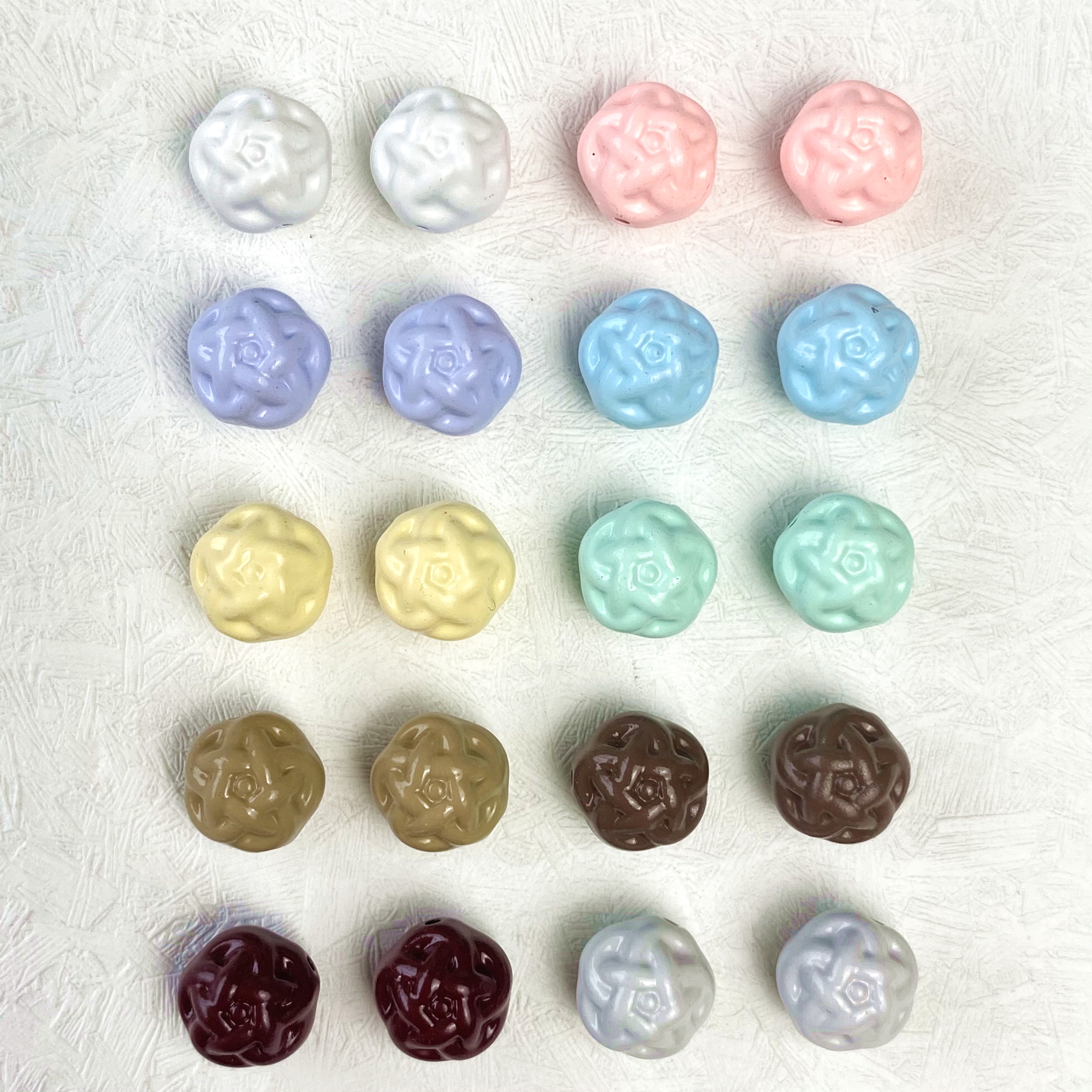 Creative diy alloy wool balls with straight holes/raw materials for making bracelet pendants, keychains, car pendants, accessories and ornaments