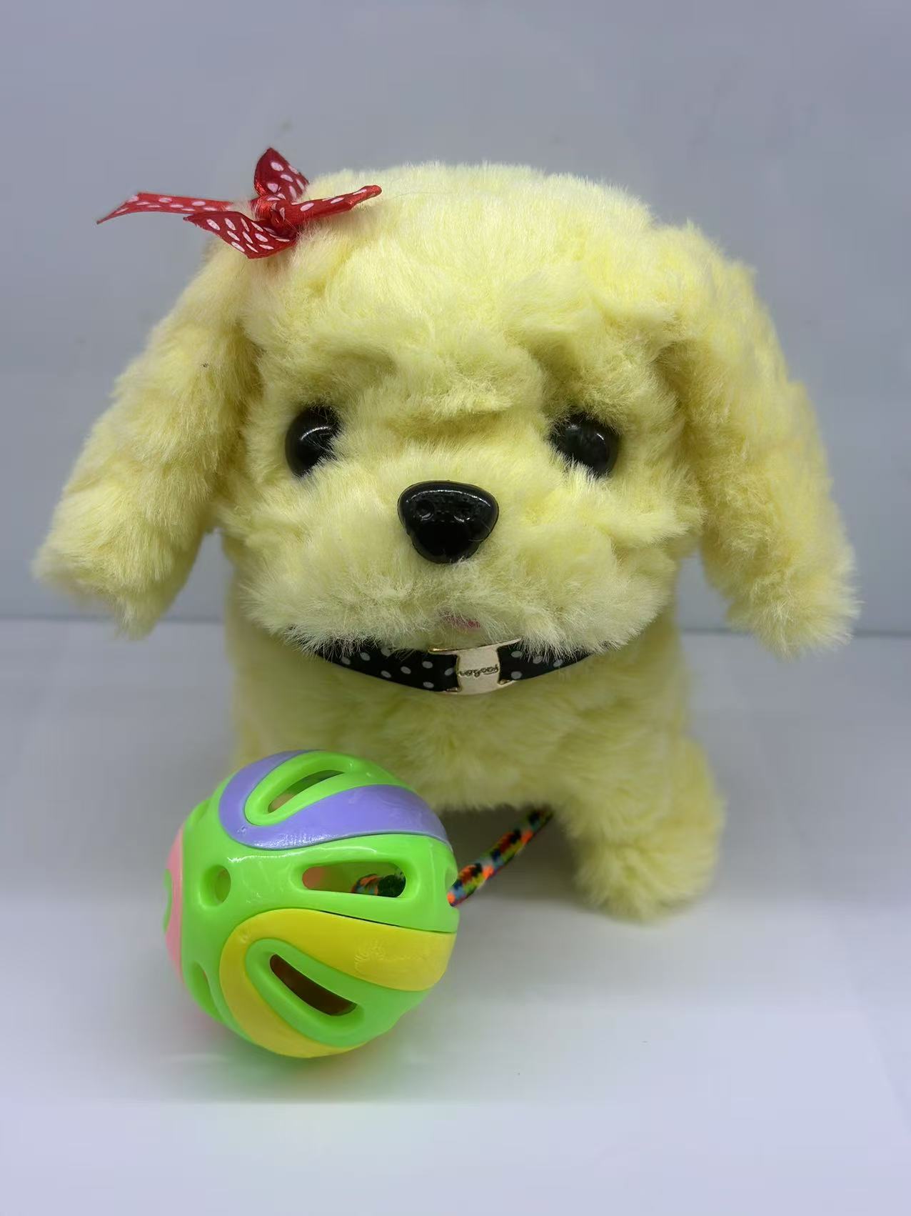 电动毛绒儿童玩具新款电动狗牵绳动物玩具会走路带叫声地摊热卖厂家直销详情图5