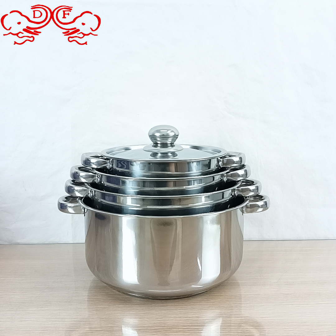 طقم من طراز DF68964 من أطباق من الفولاذ غير القابل للصدأ، 8 قطع من أطباق من الفولاذ غير القابل للصدأ ذات مقابض Specification image