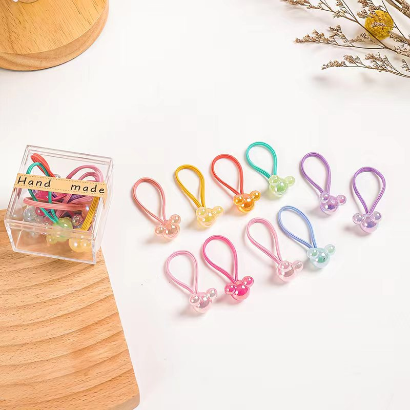 韩版儿童饰品发绳头饰女士拼接简约时尚发圈发饰韩版