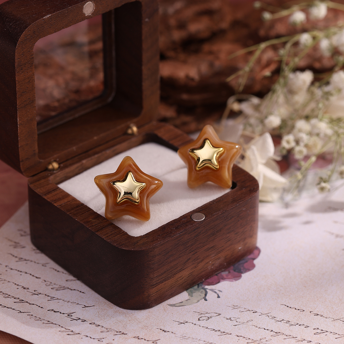 饰品/耳饰/耳钉/亚克力饰品/樱桃耳钉产品图