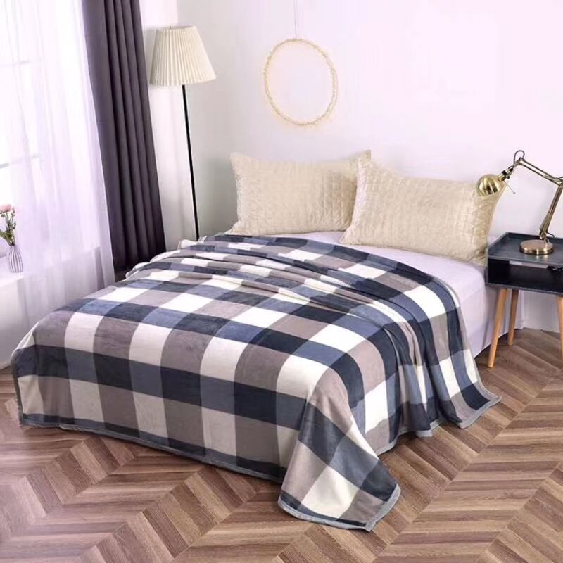 厂家直销毯子新款批发零售毛毯毯子素色格子毛毯 联系下单选款