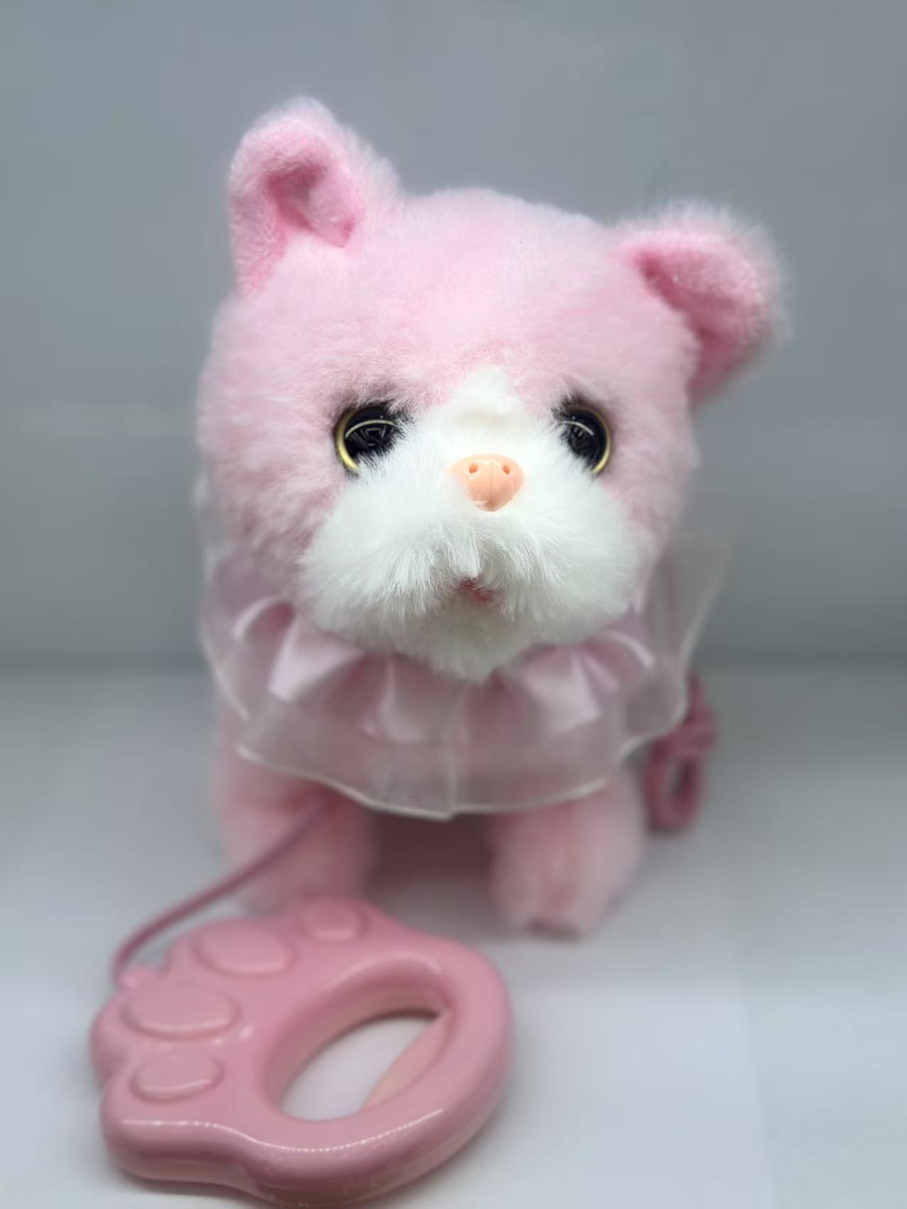 电动毛绒儿童新款电动猫玩具会走路带叫声，会唱歌，会学说话地摊热卖厂家直销详情图4