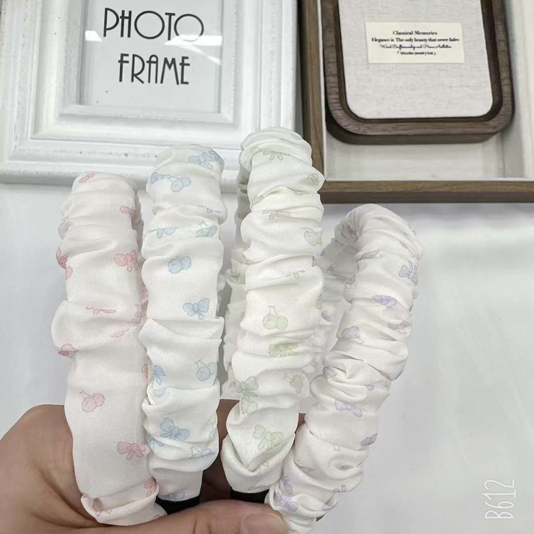 20个每盒，学生，儿童头扣，纱艺，花布头扣