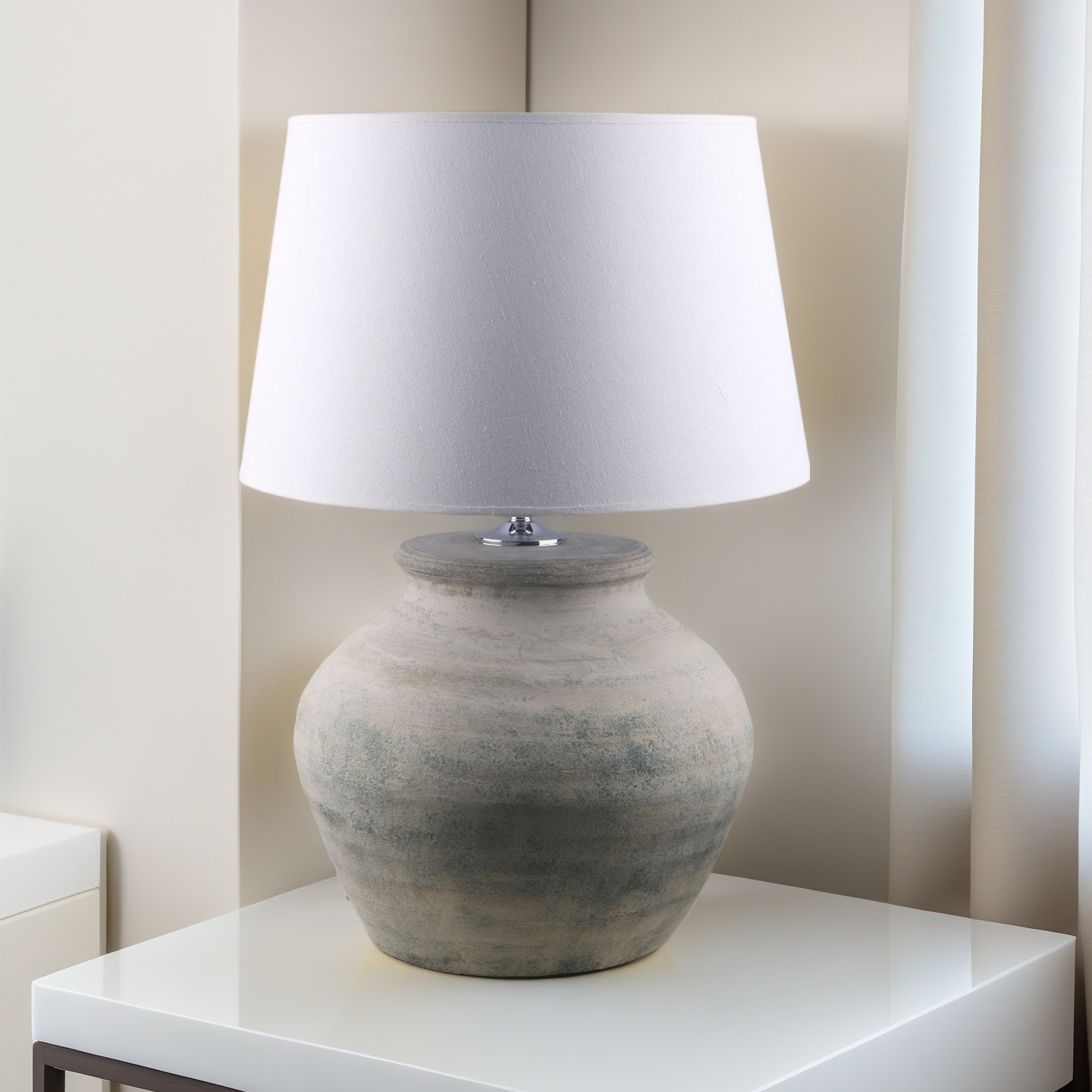 JL2025新款 记连台灯 手工拉胚系列卧室床头灯 酒店用品 高级感 陶瓷 厂家直销 JL LAMP产品图